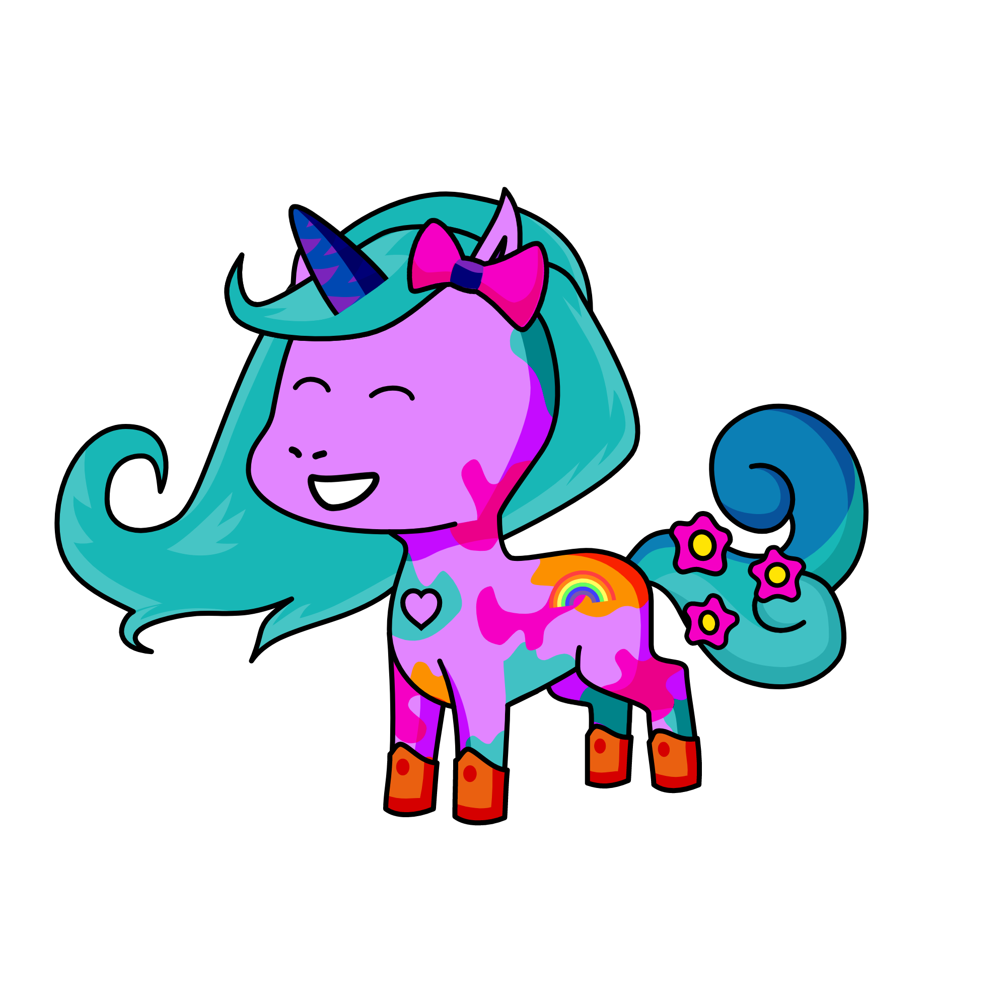 Craftie , the unicorn