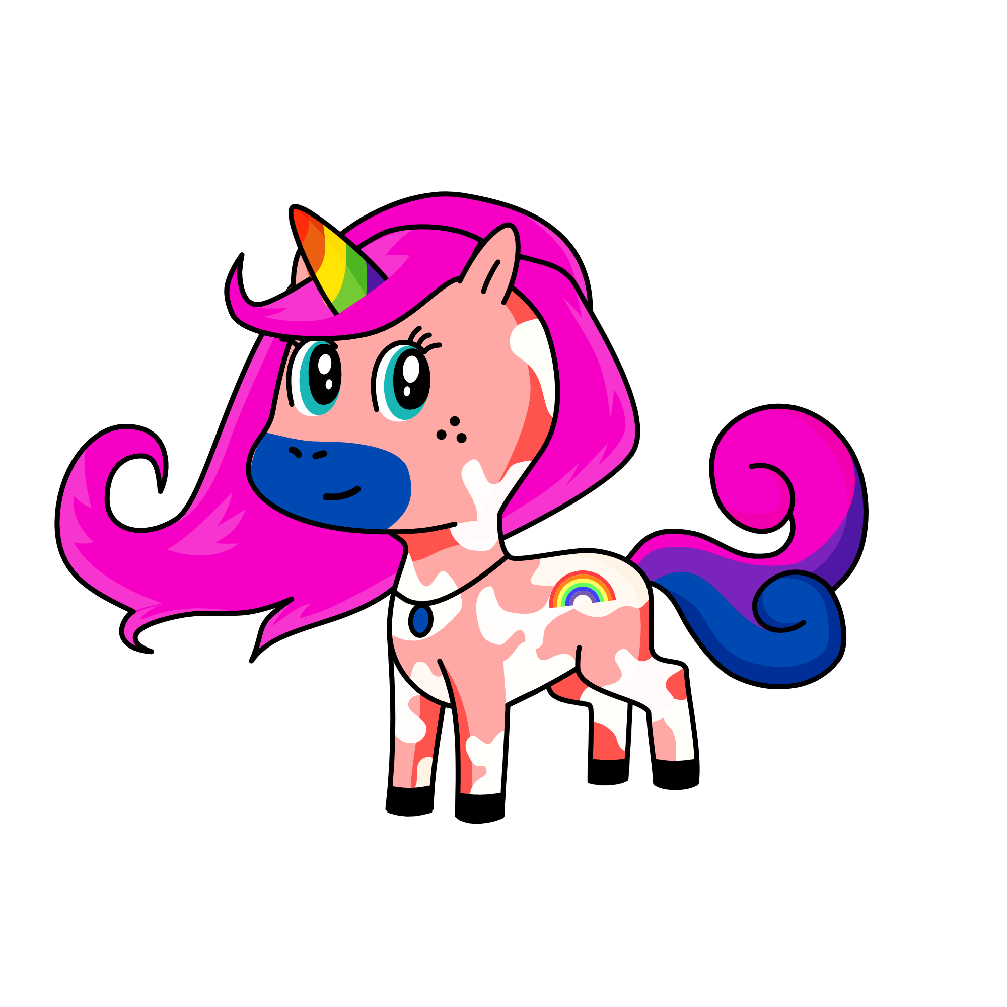 rainbow sparkle, the unicorn