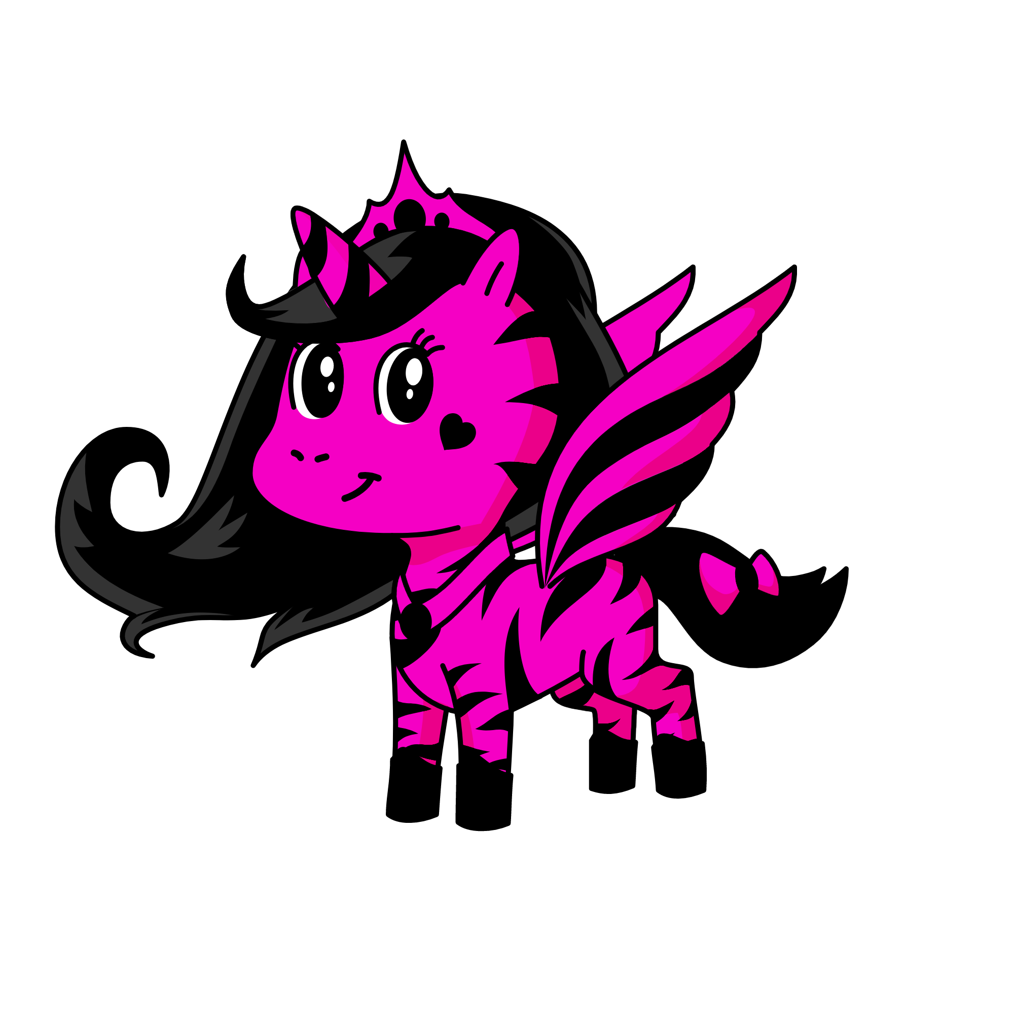 black \pink, the unicorn