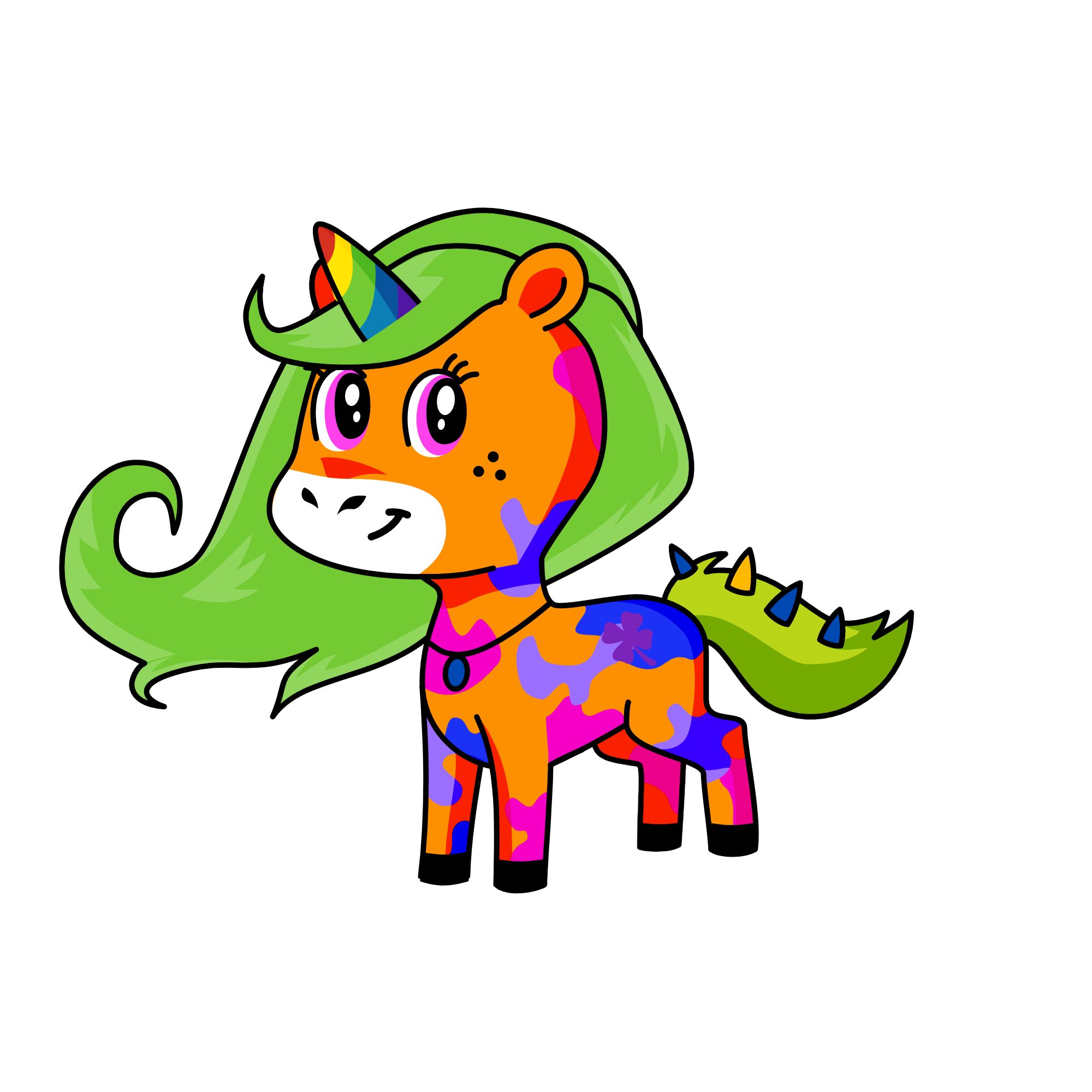 Fluffy, the unicorn