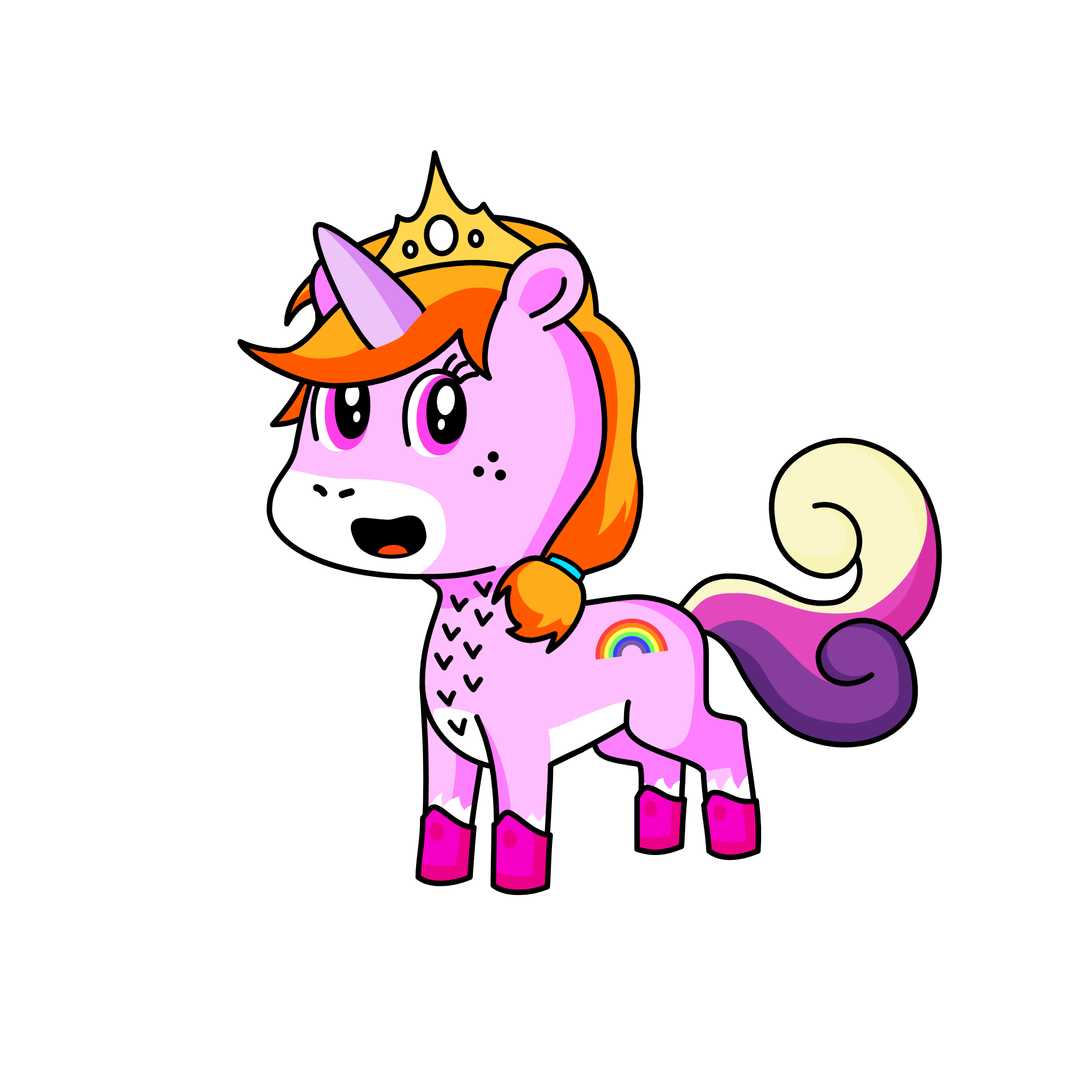 Pinky, the unicorn
