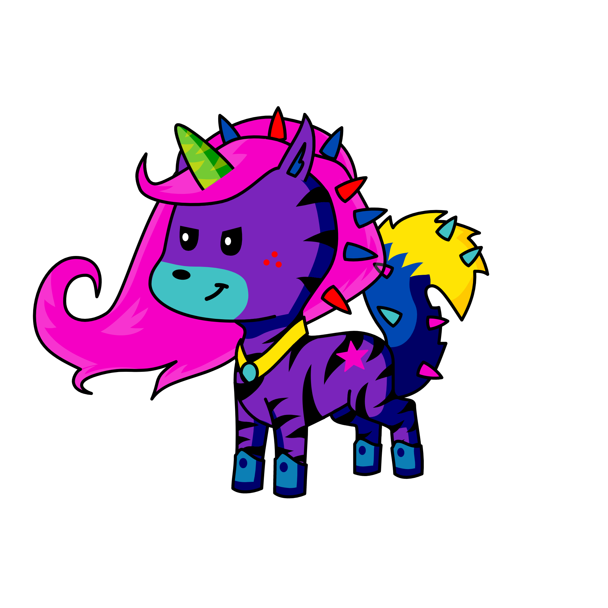 Evil, the unicorn