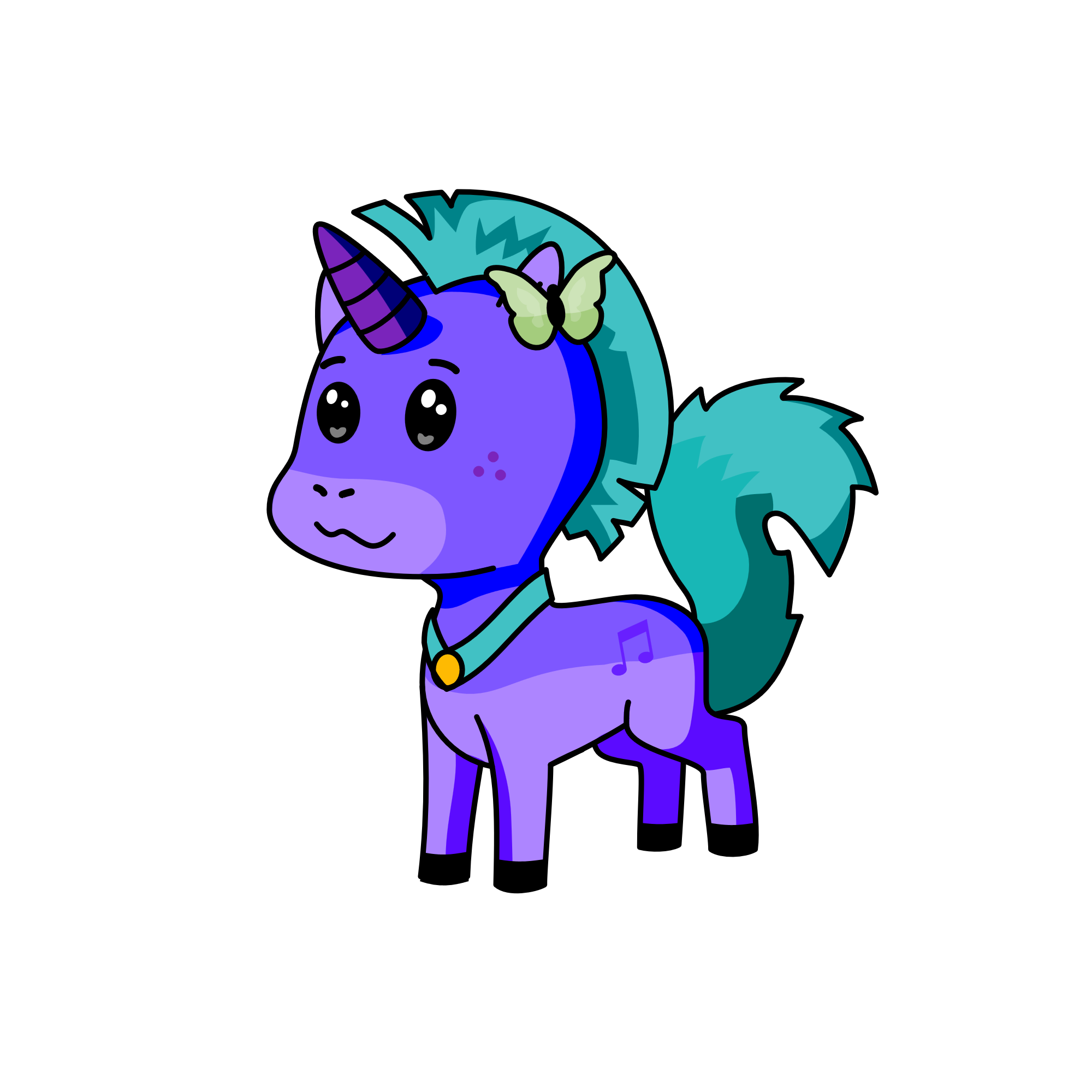 Sweet, the unicorn
