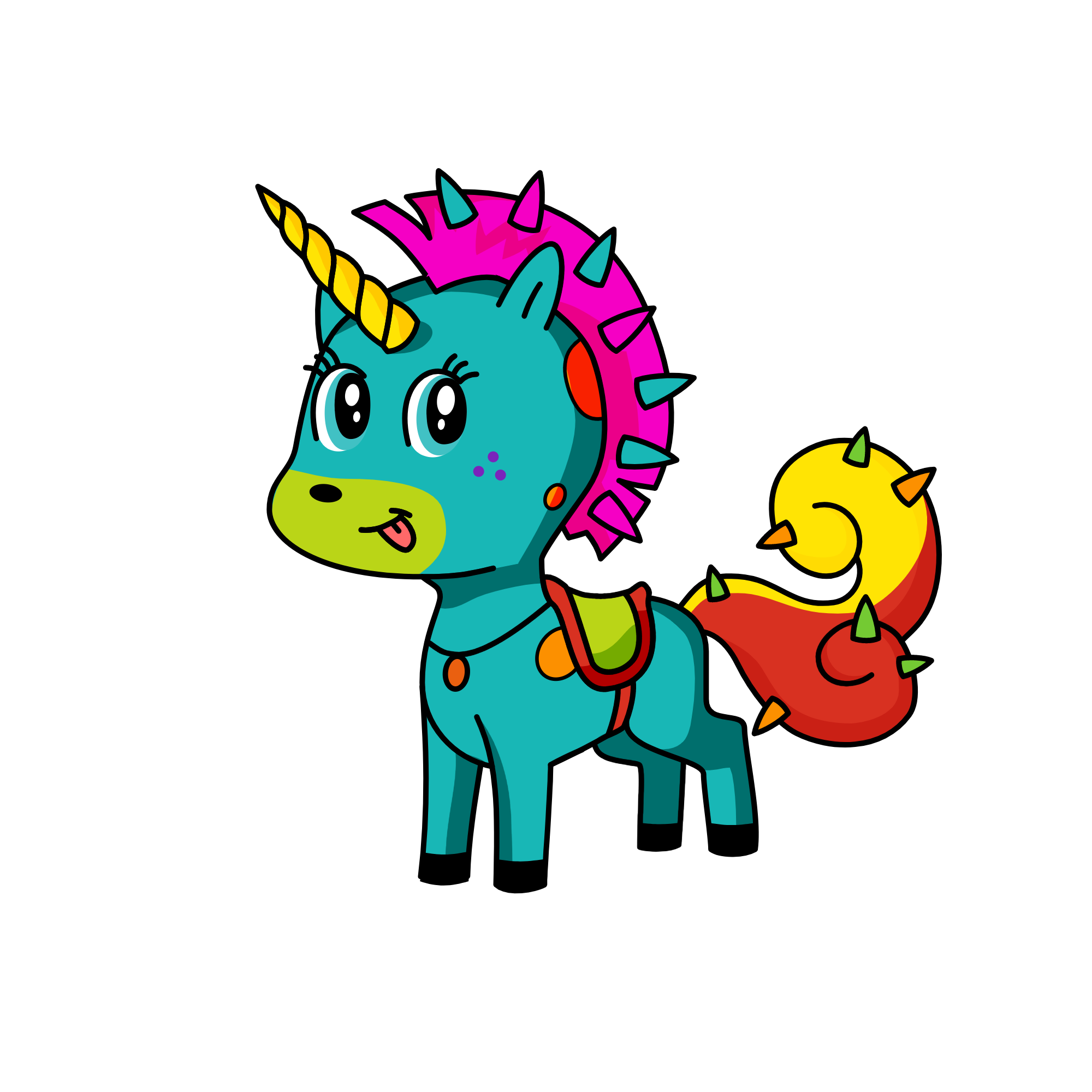 Spiker, the unicorn