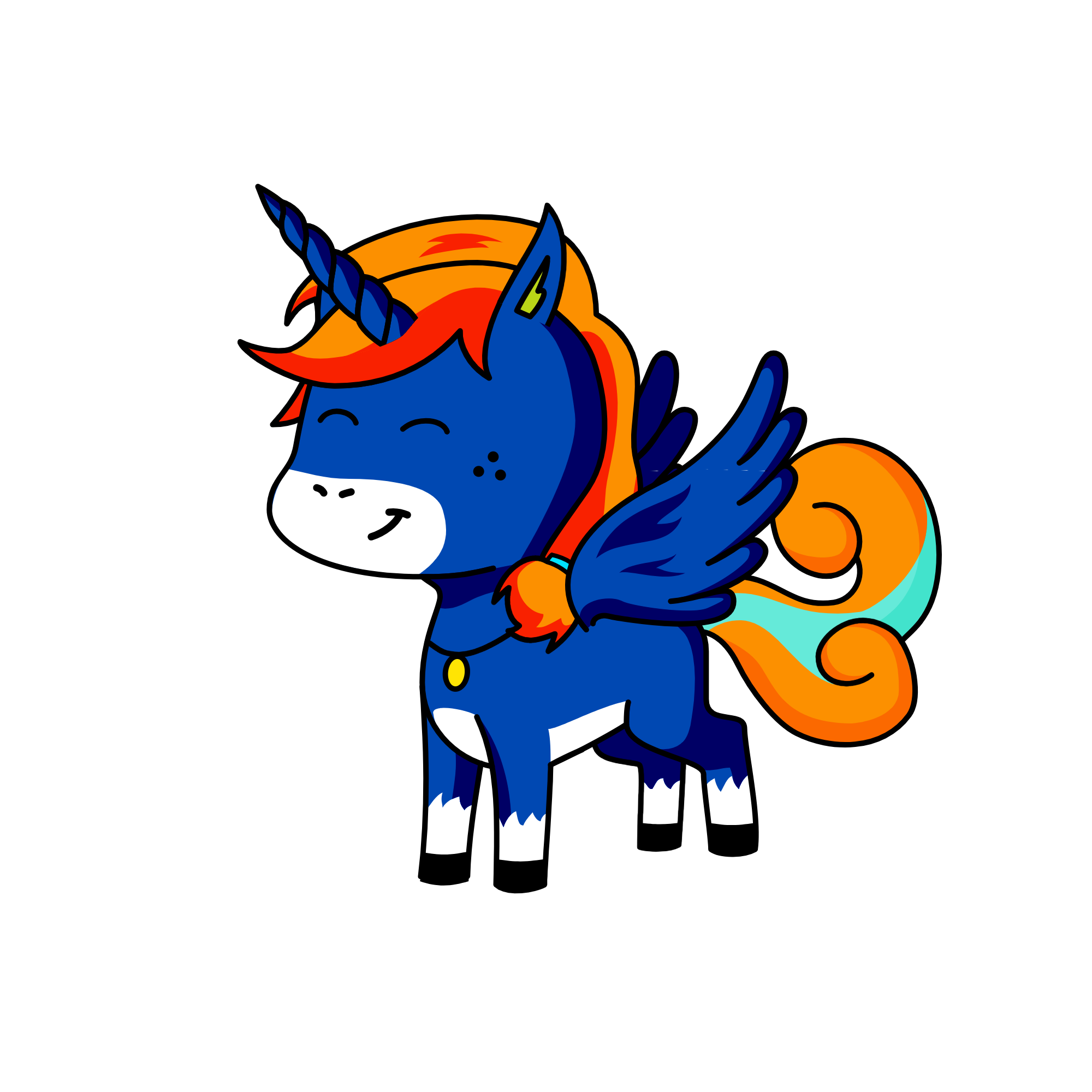 Apple night, the unicorn