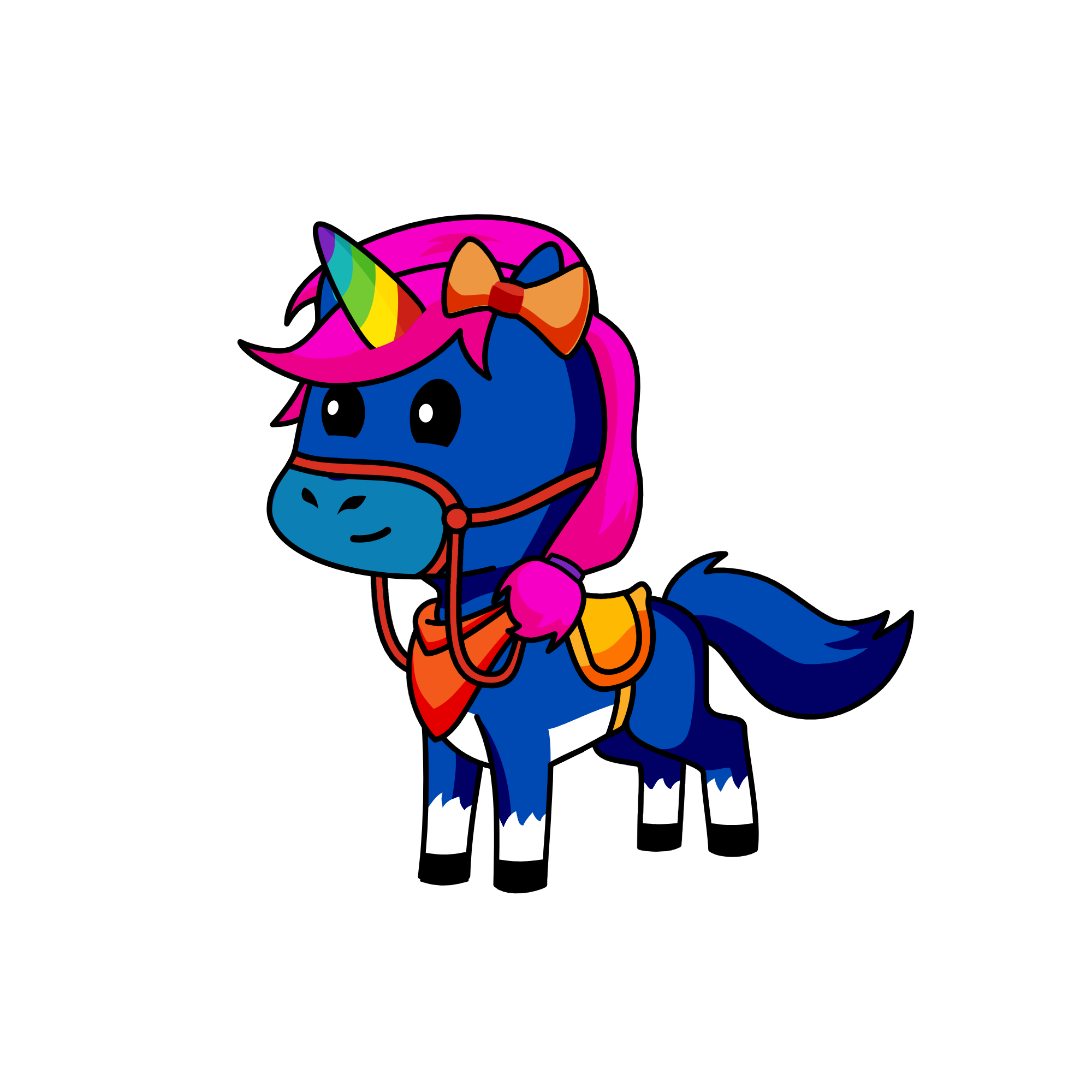 Rainbow, the unicorn