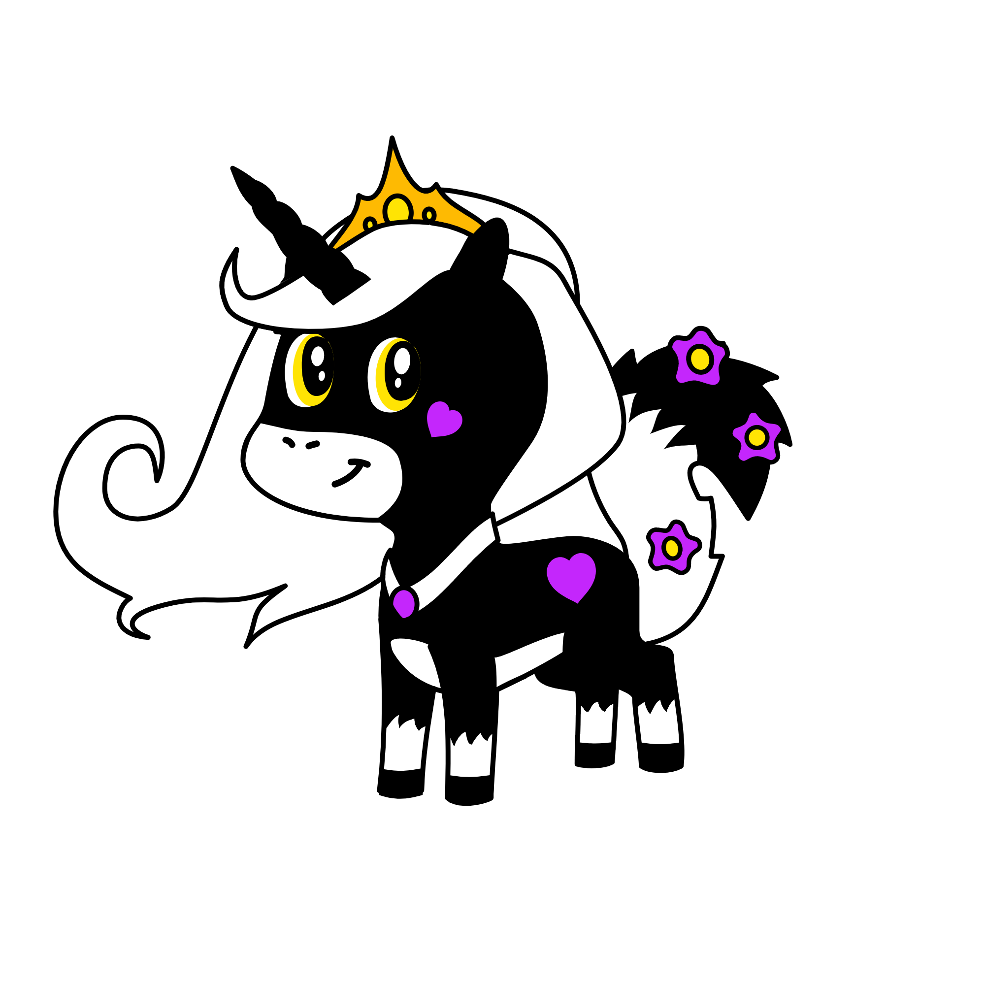 Moody, the unicorn
