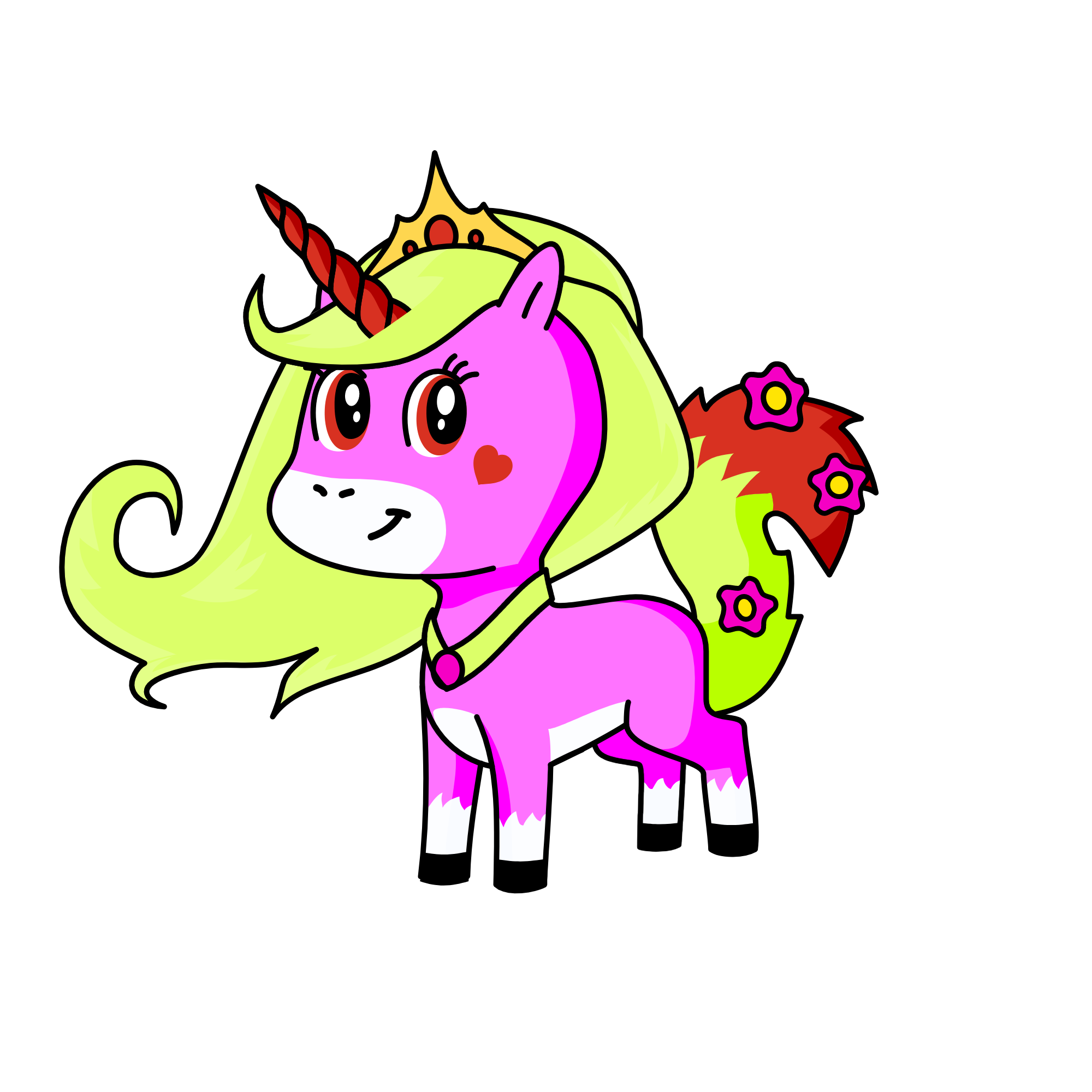 Flame, the unicorn
