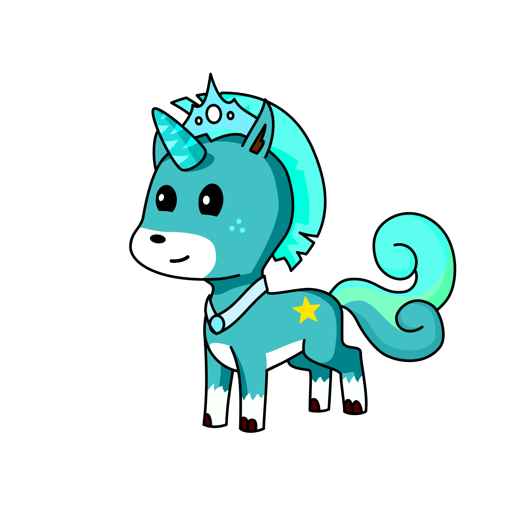 Snow, the unicorn