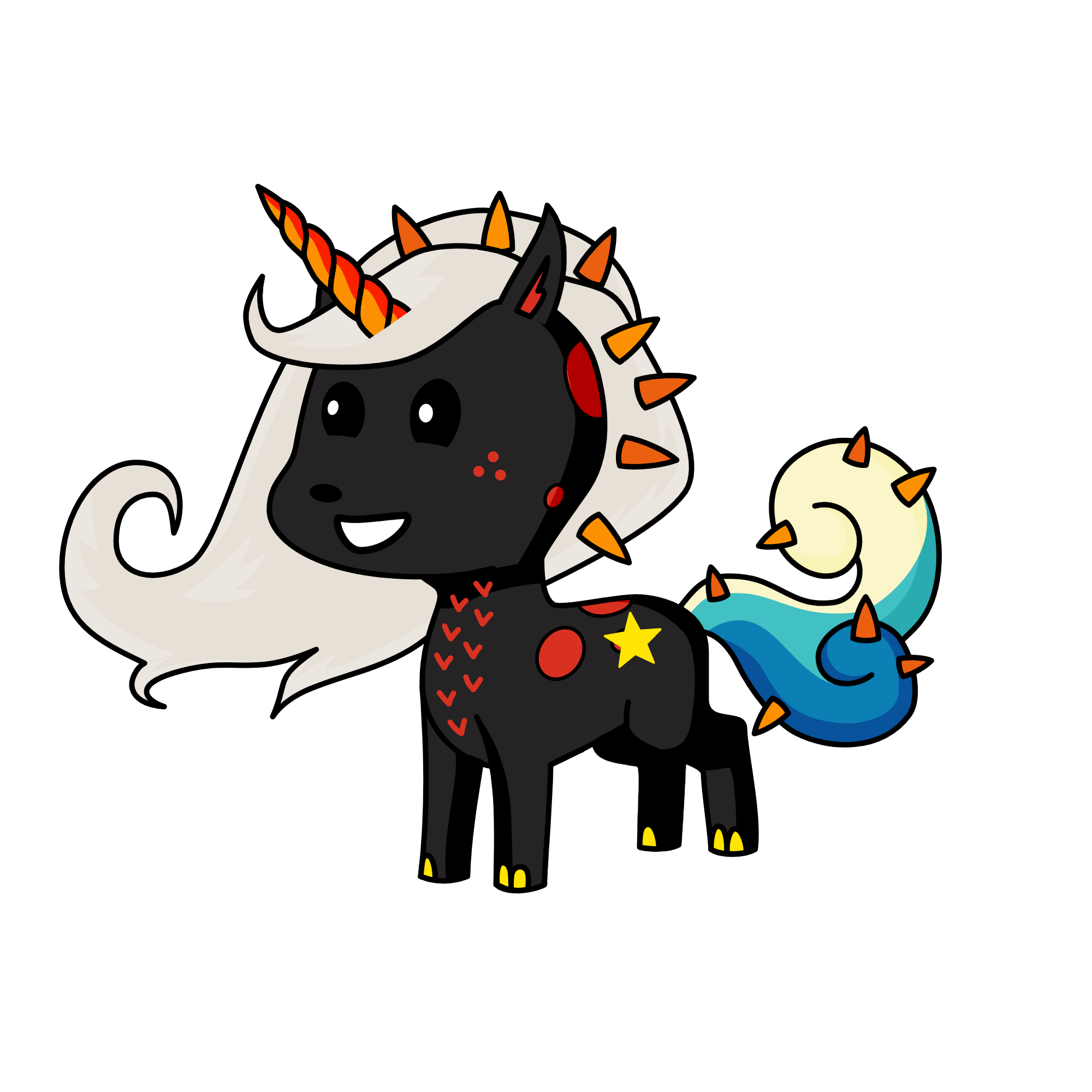 fire blaze, the unicorn