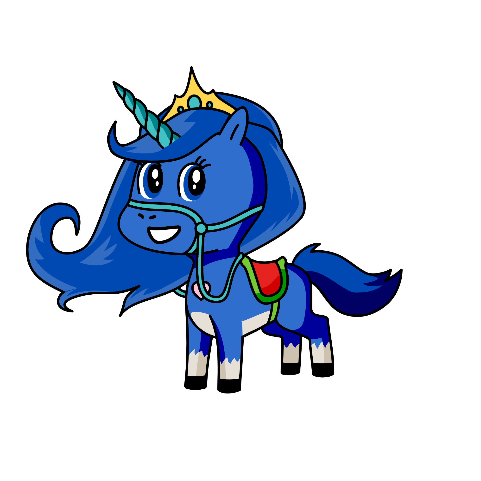 bluey, the unicorn