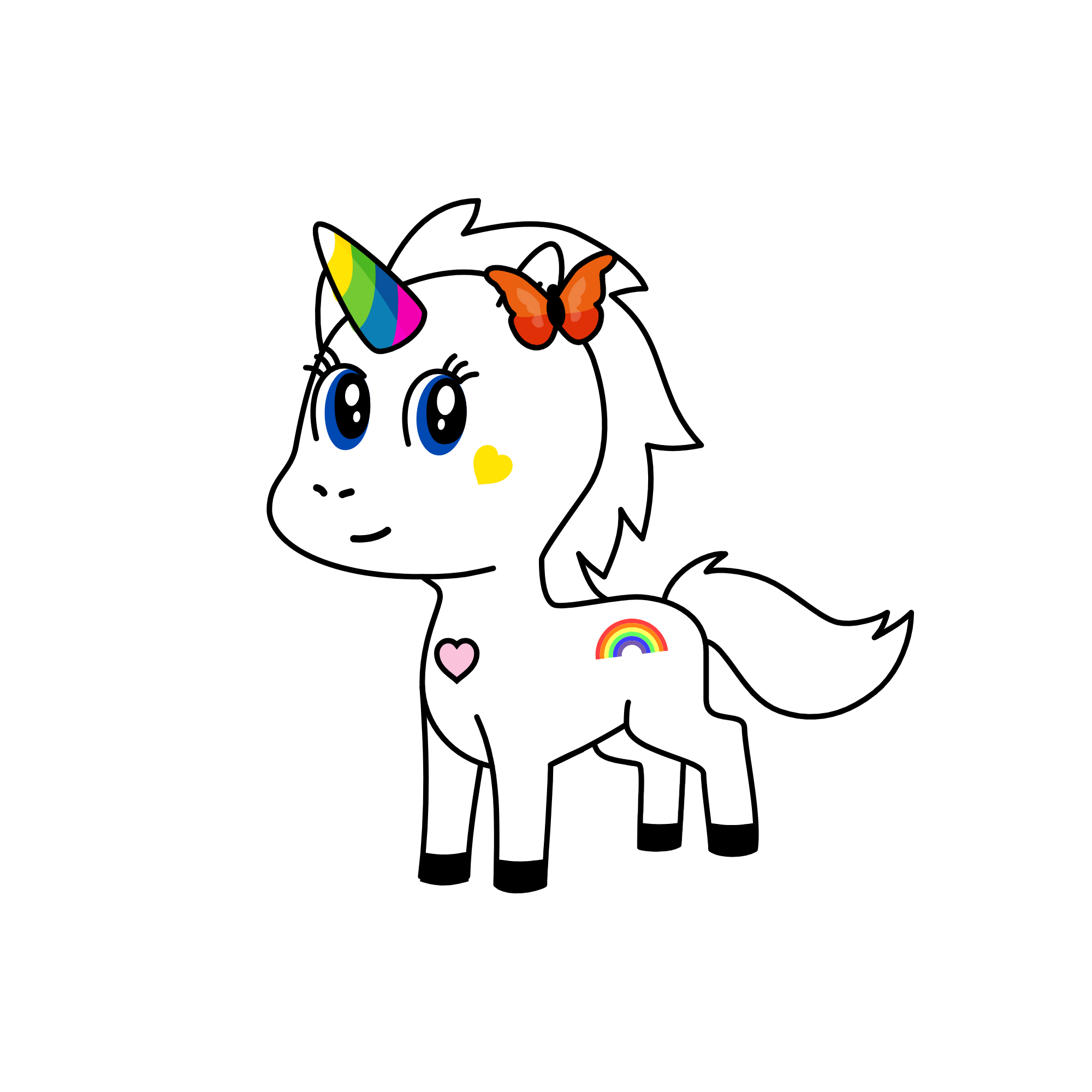 rainbow, the unicorn