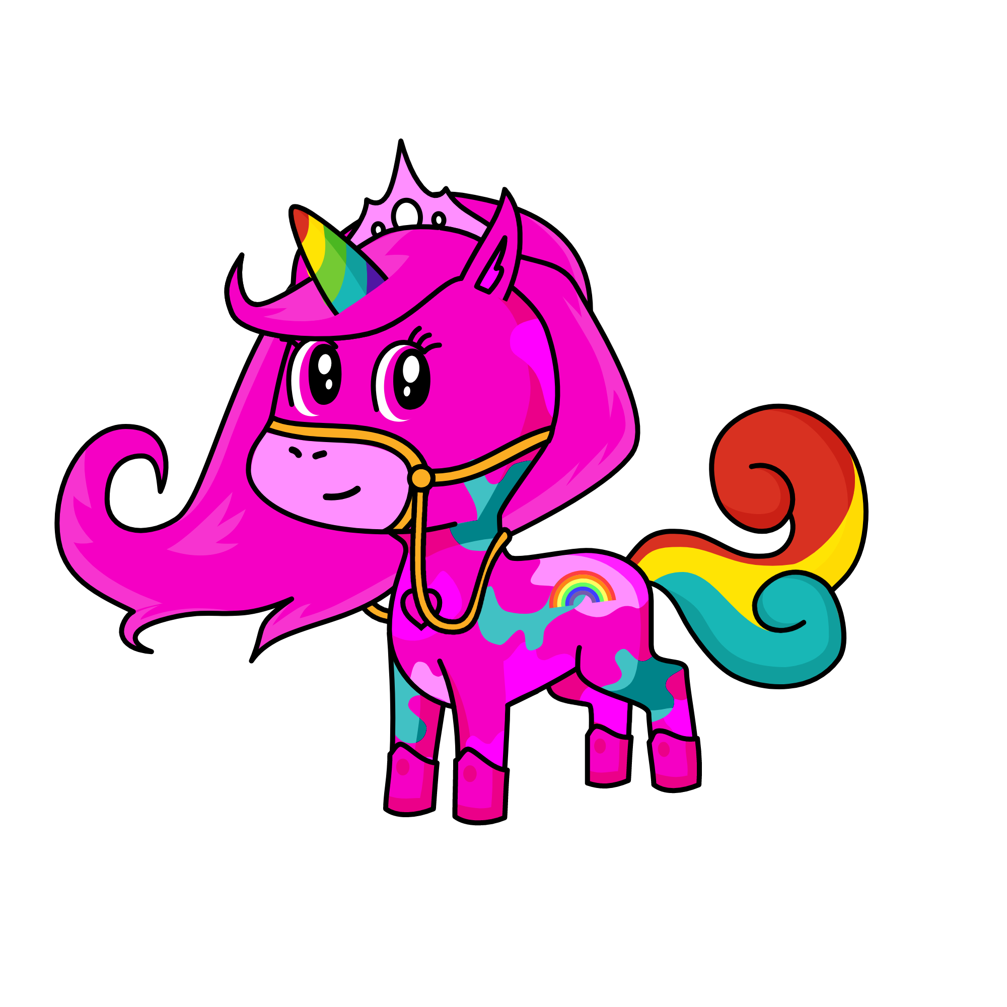 Rainbow Beauty, the unicorn