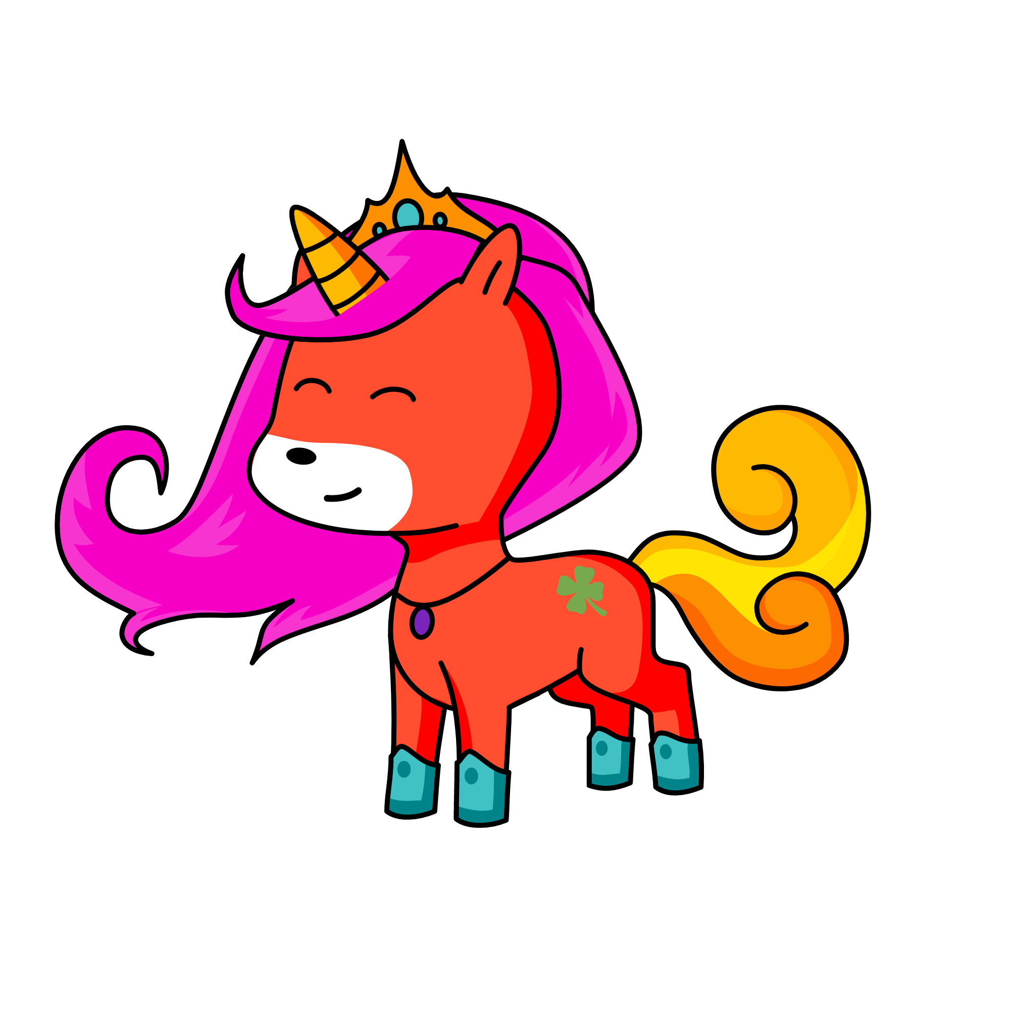 Princess squirrel, the unicorn