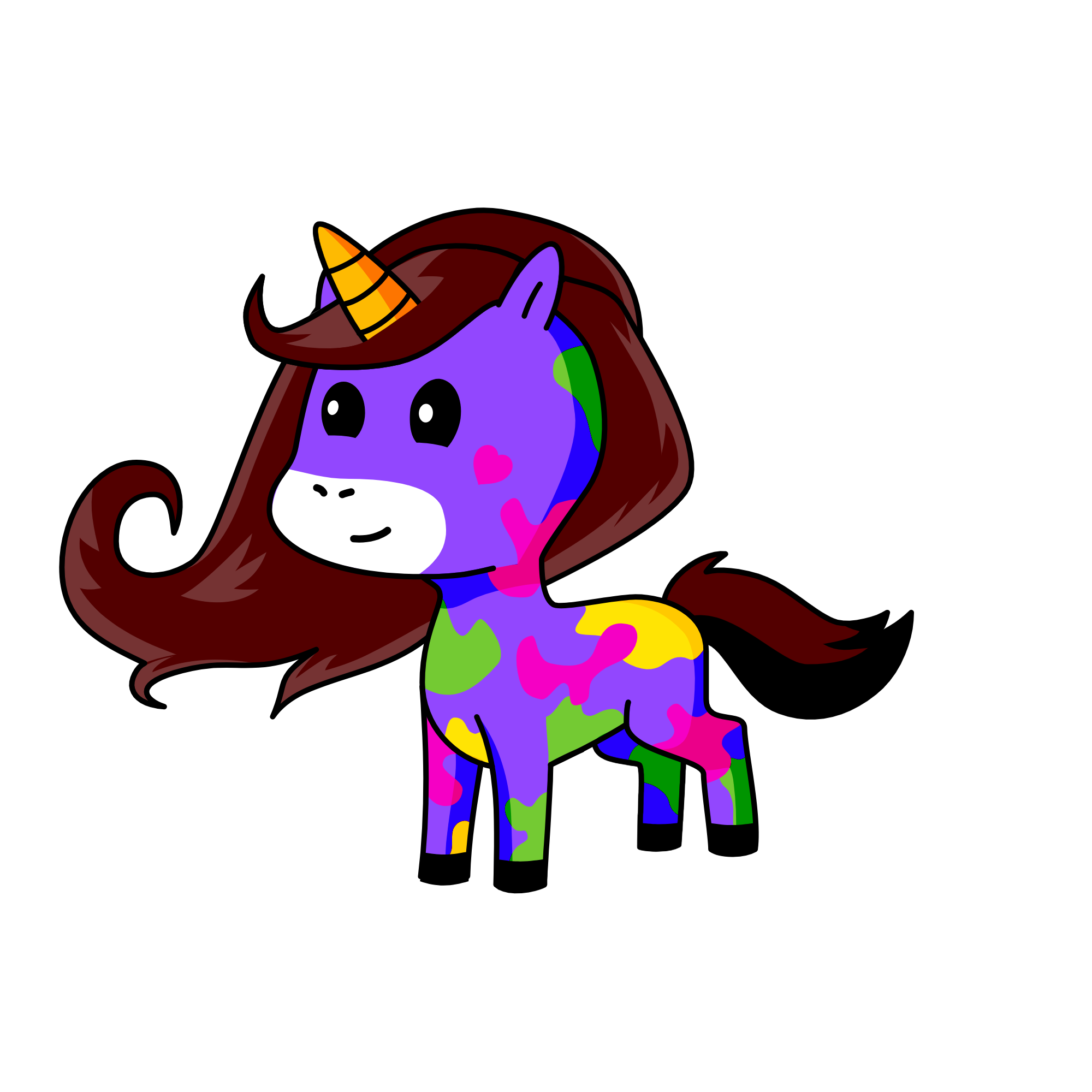 Mrs. Artist, the unicorn