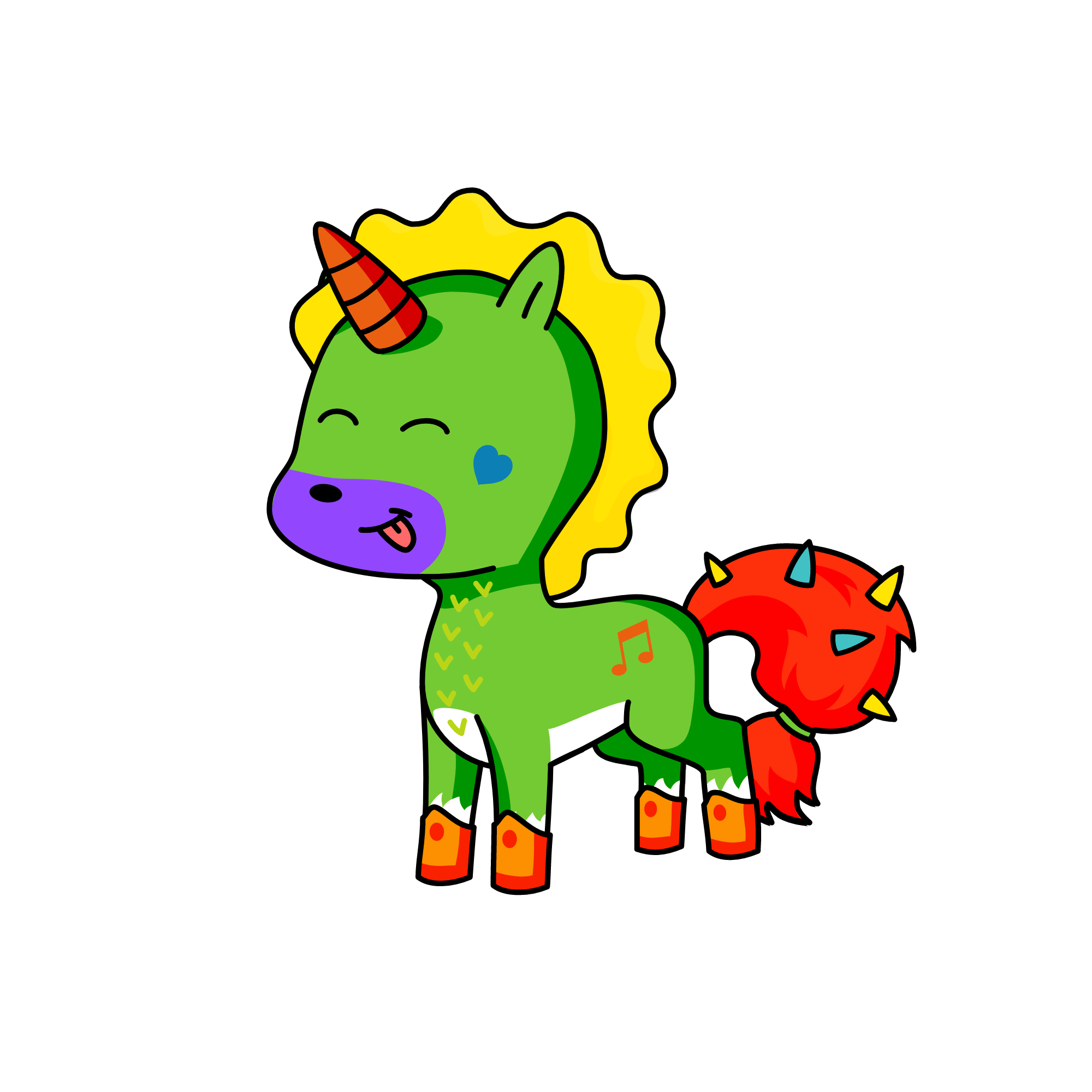 Woof Woof, the unicorn