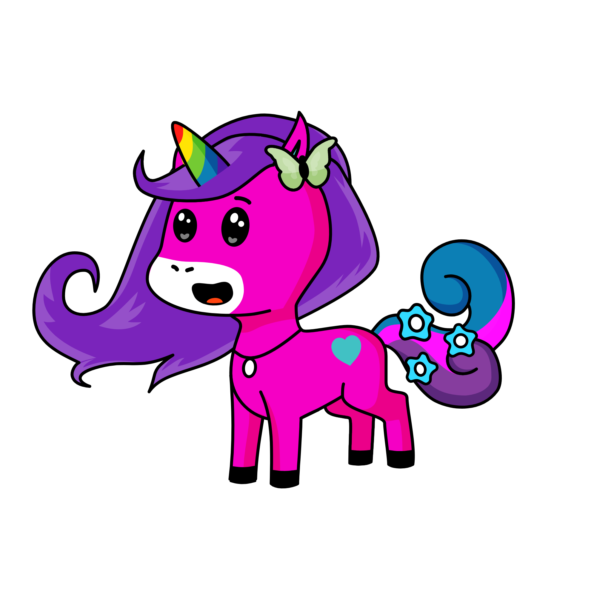 pinku icey, the unicorn