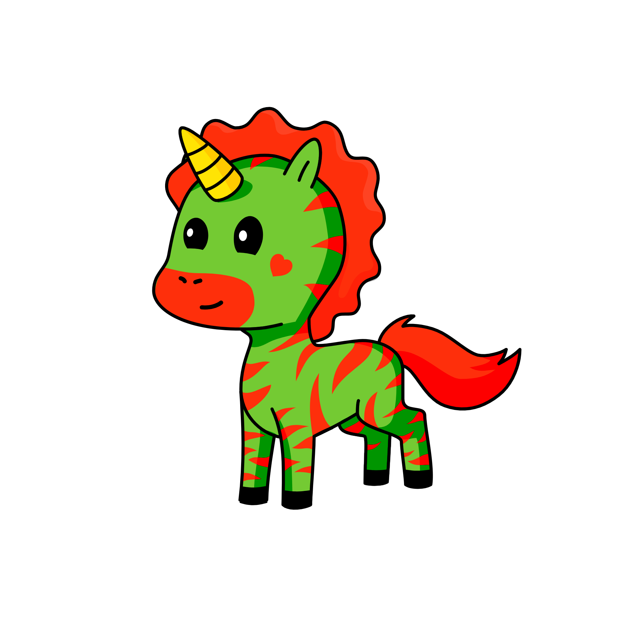 Santa's Pony, the unicorn