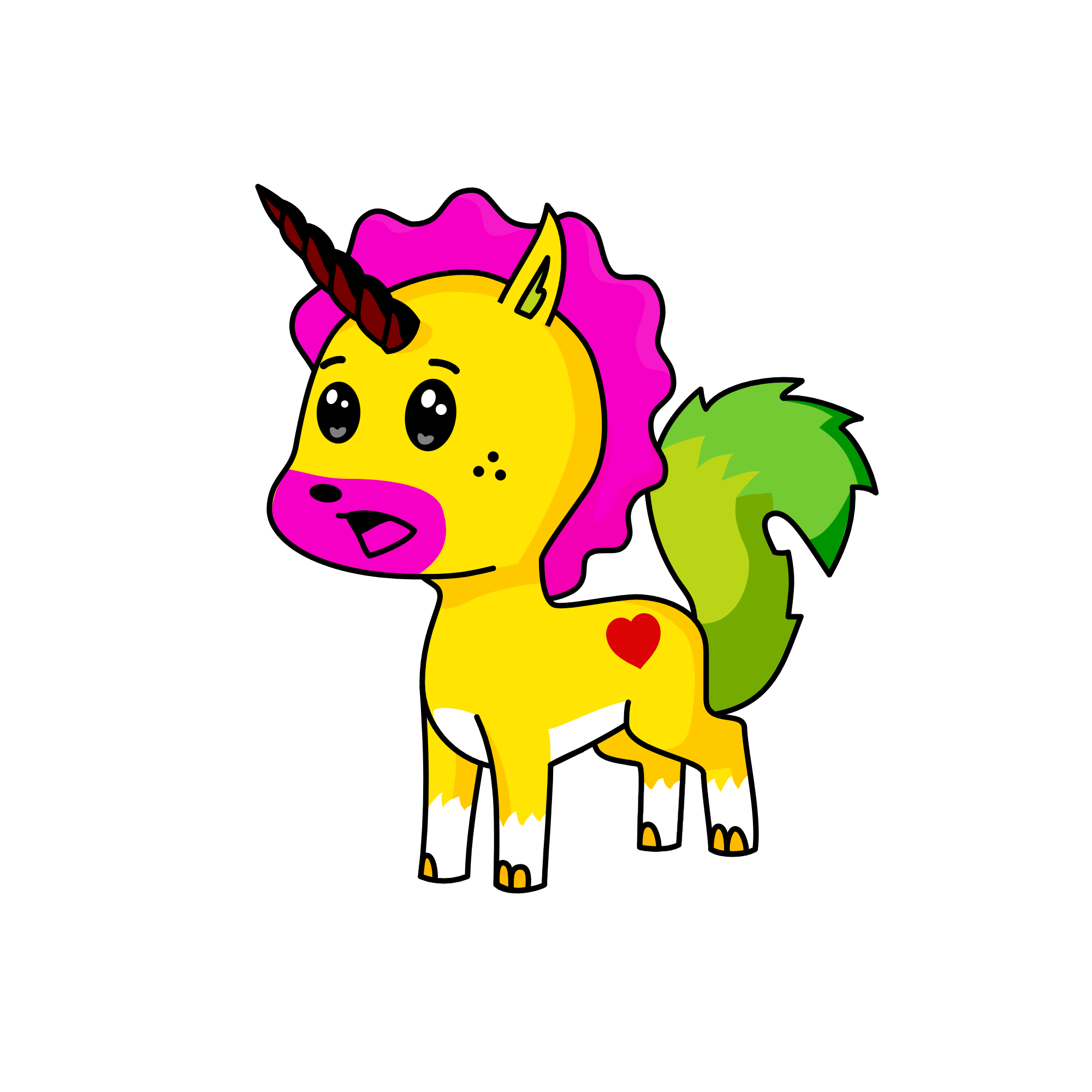 Chocolate Puppy, the unicorn
