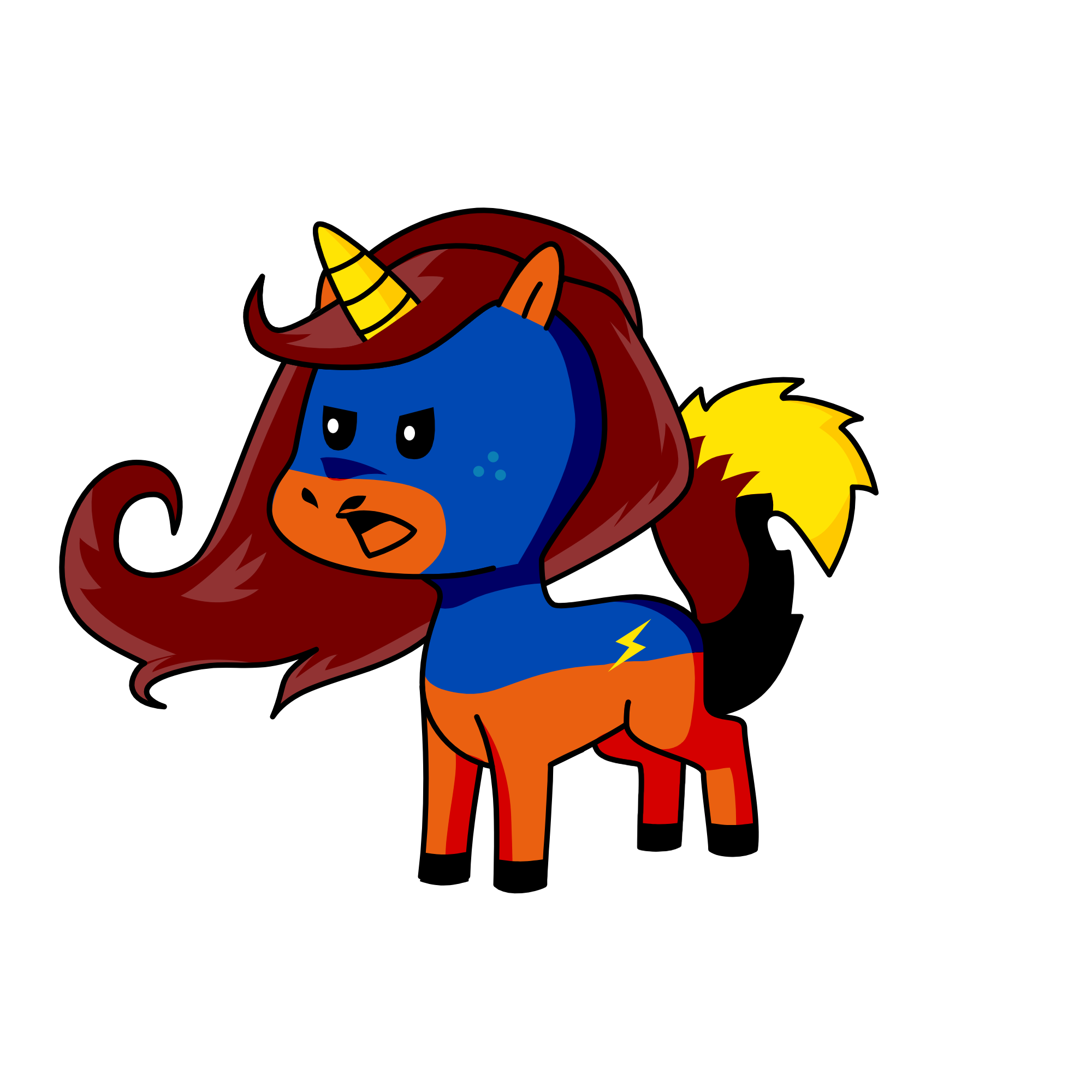 Dash, the unicorn