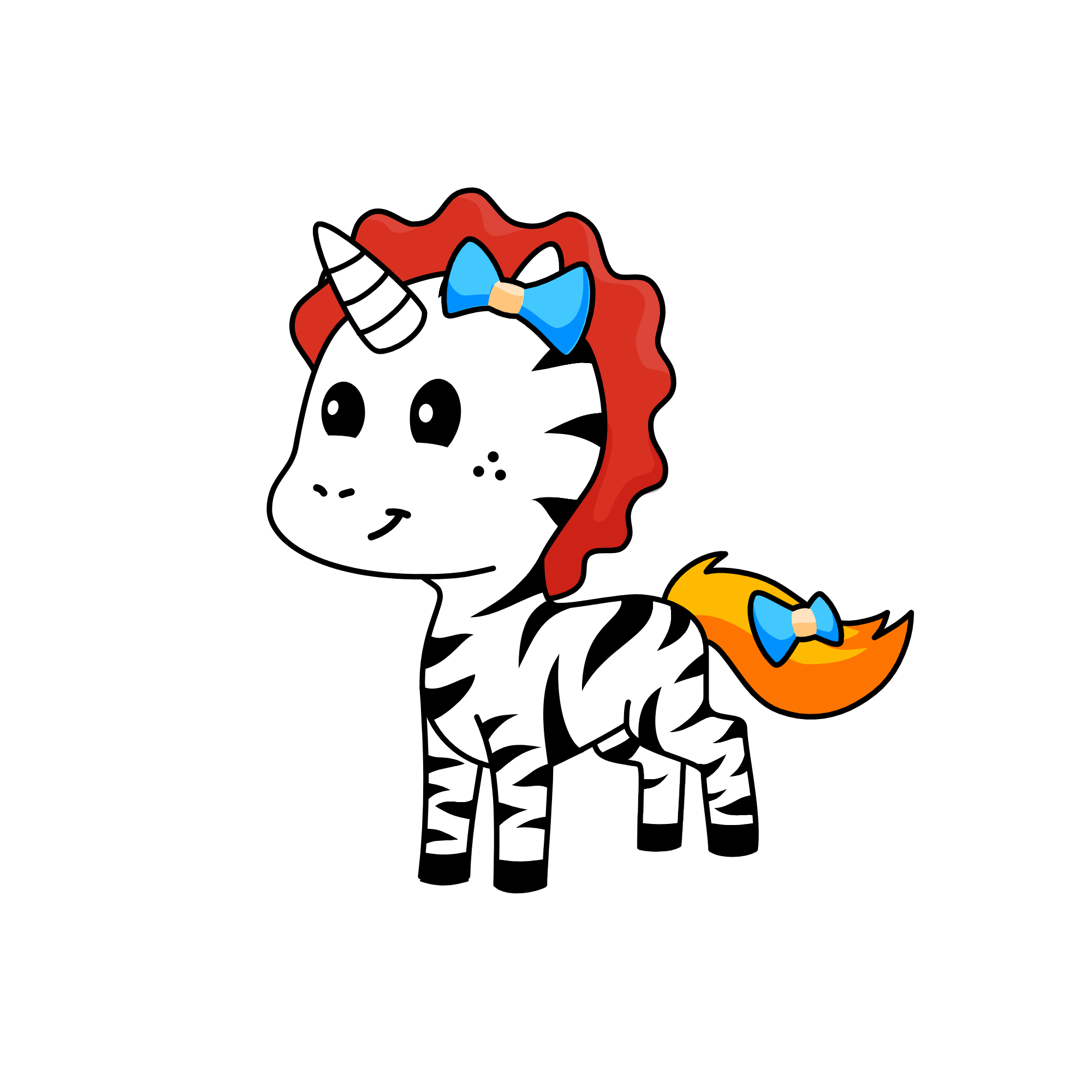 NOT TOO MANY BOWS!!!, the unicorn