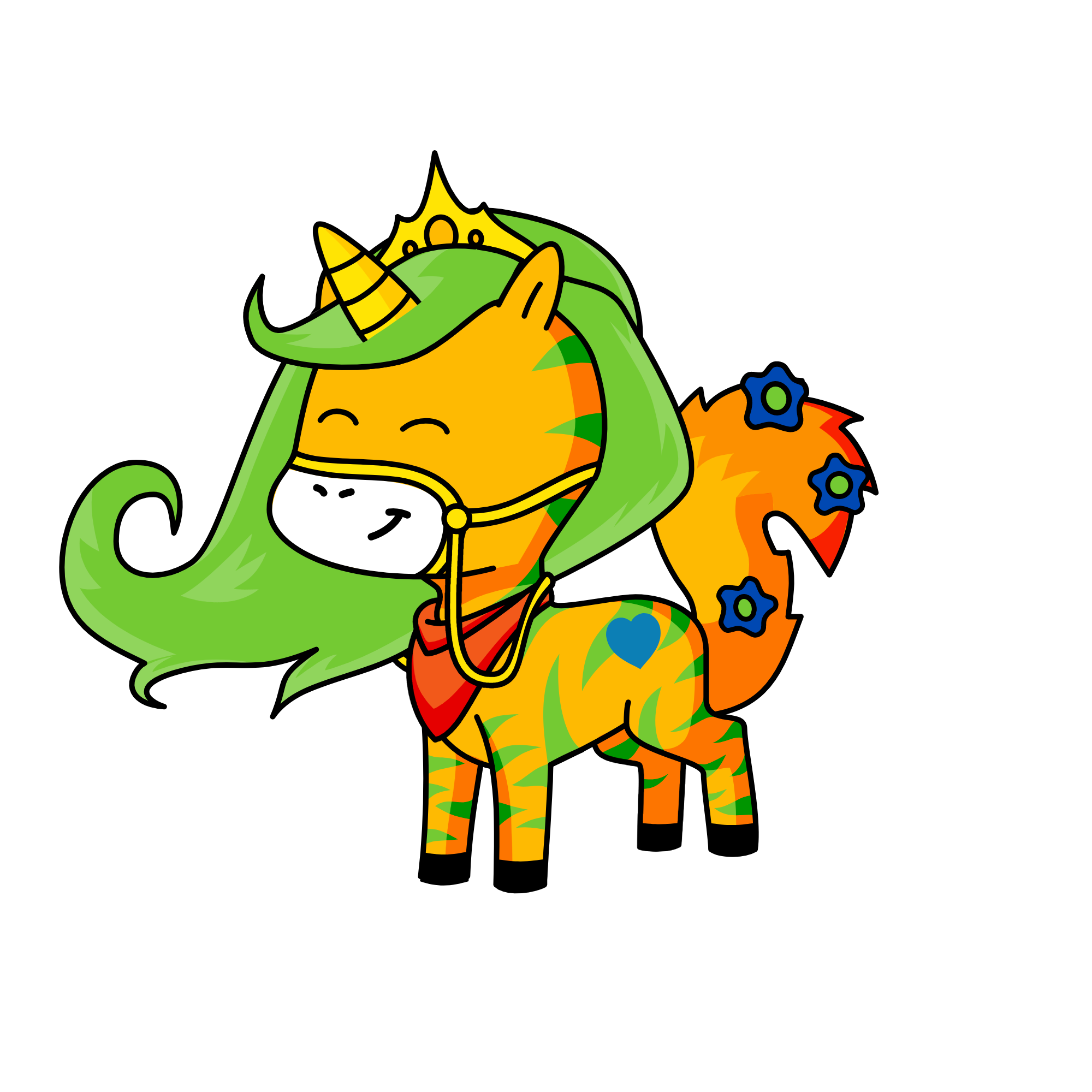 Leafy Tiger, the unicorn