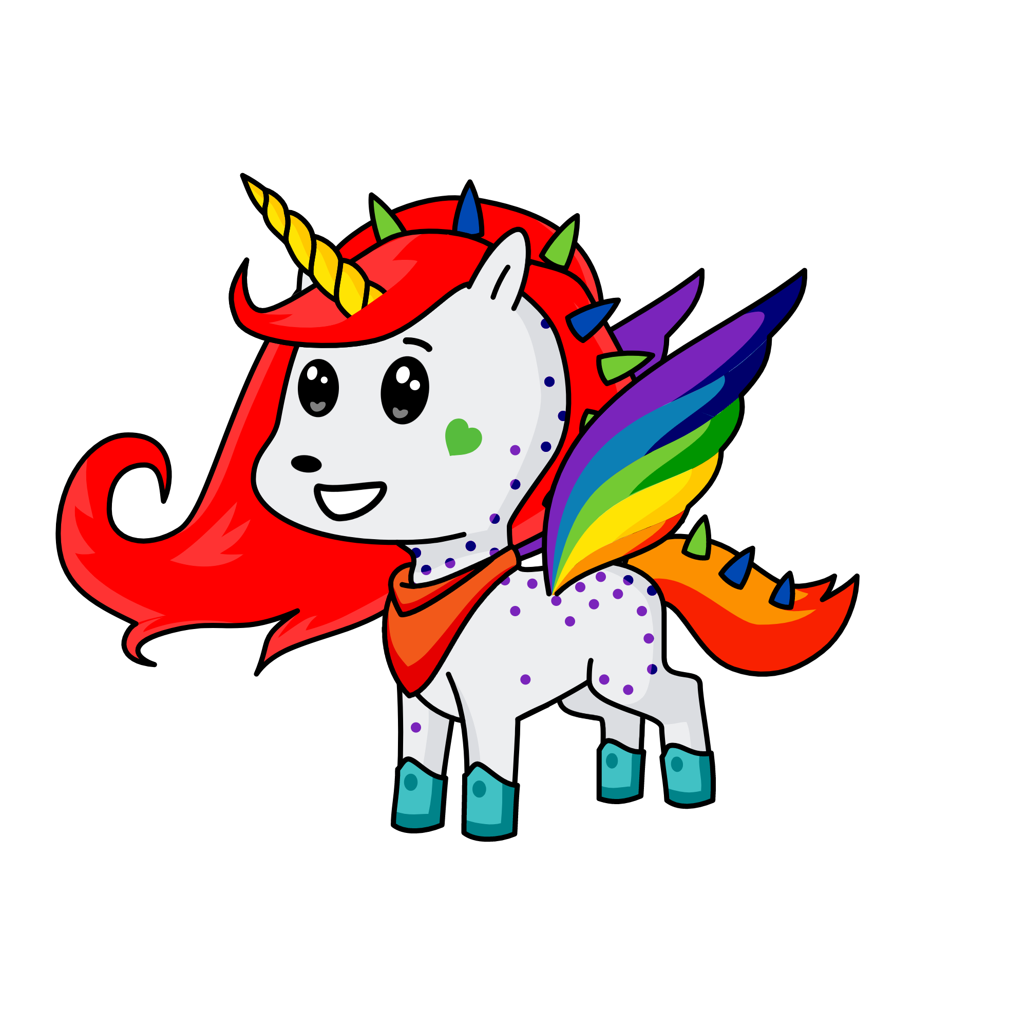 RAINBOW, the unicorn