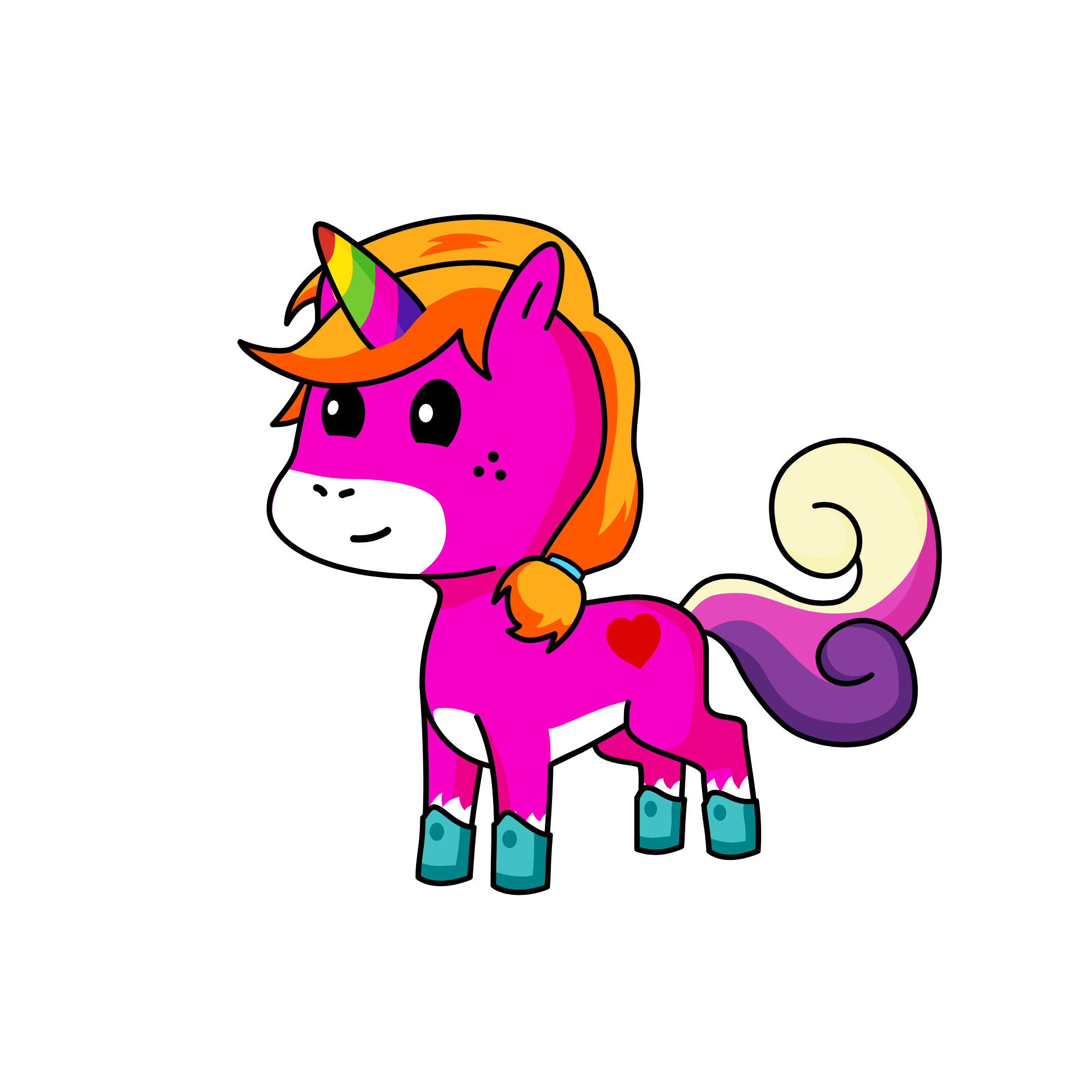 D.J., the unicorn