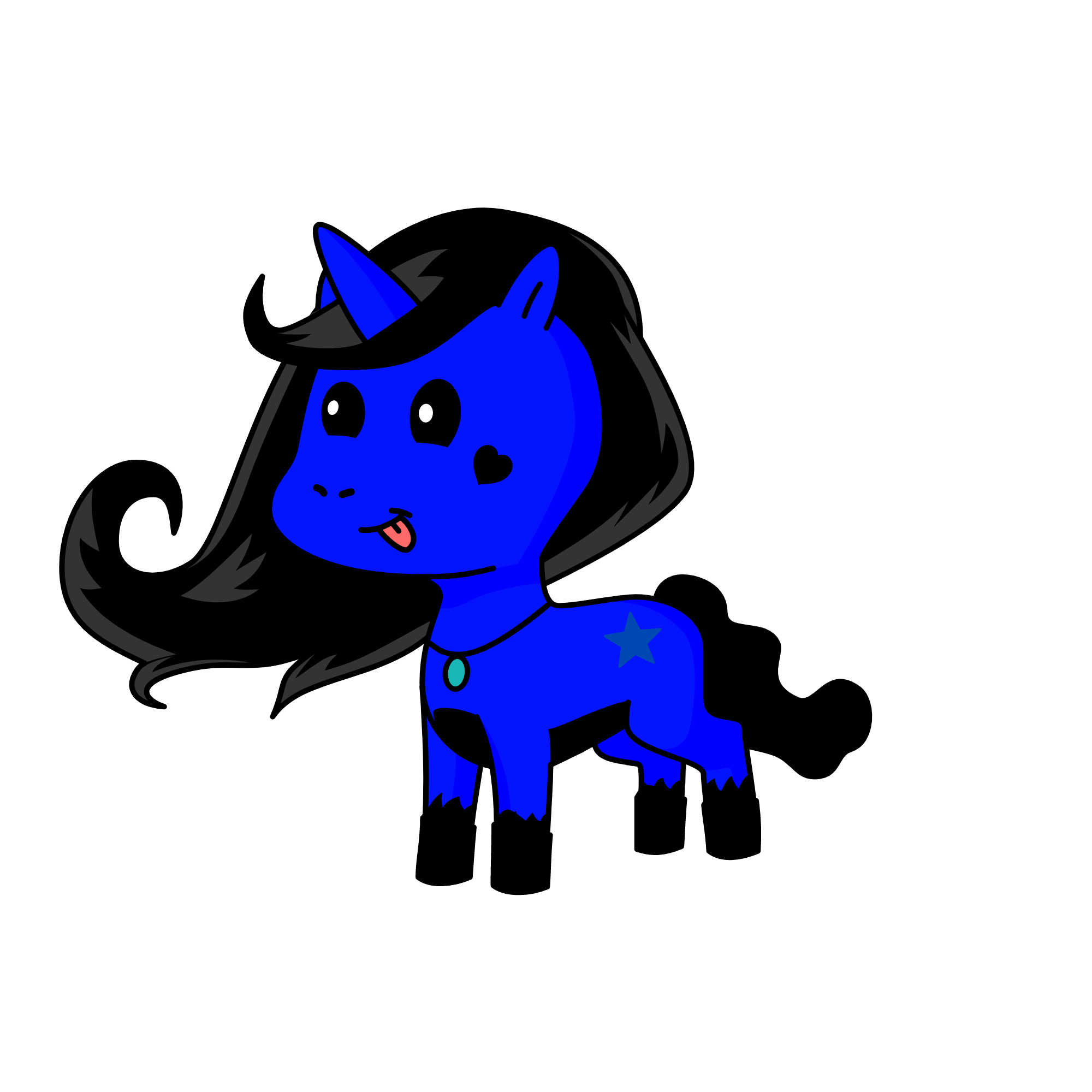 Midnight, the unicorn