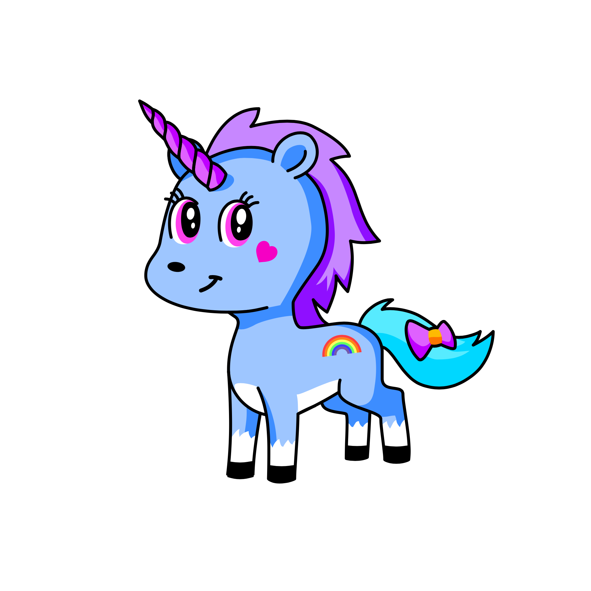 Winter, the unicorn