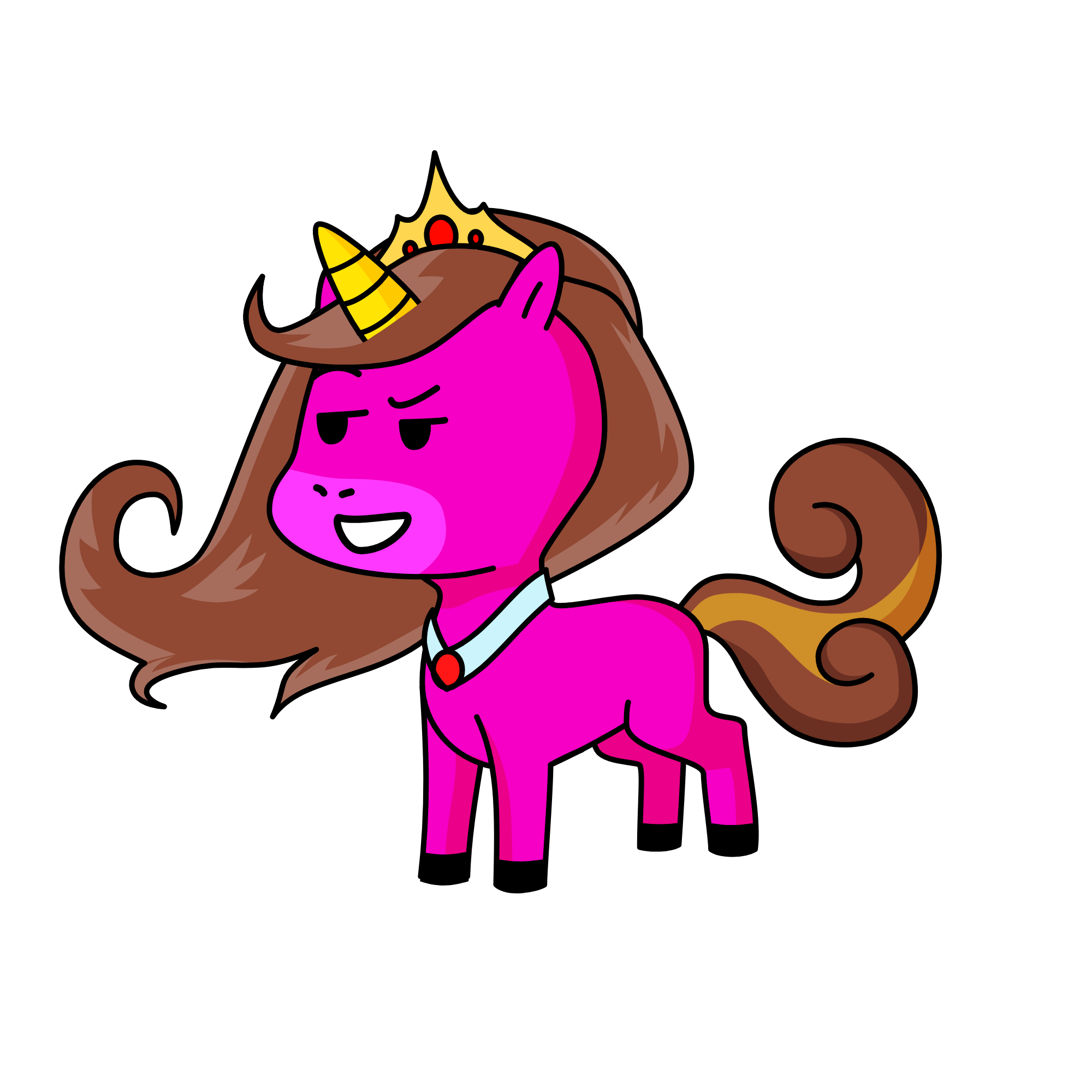 Juicy, the unicorn