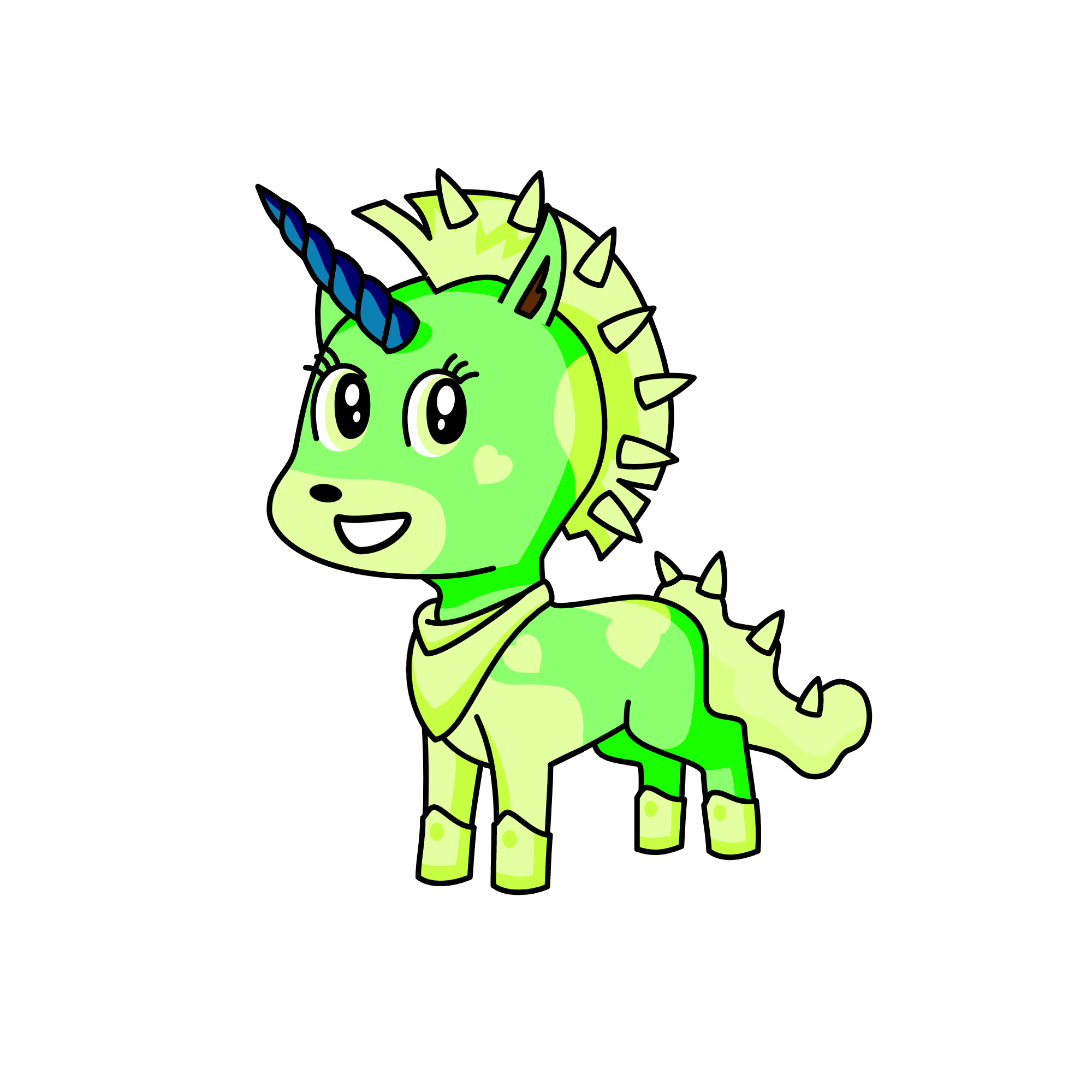 greeny, the unicorn