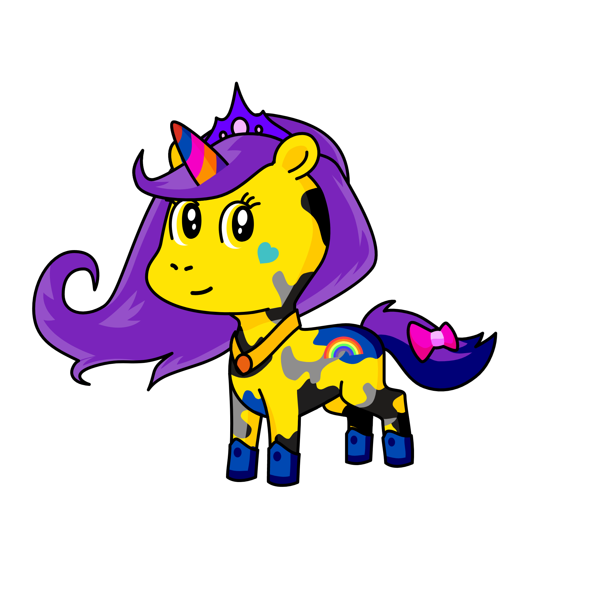 Princess Rainbow, the unicorn