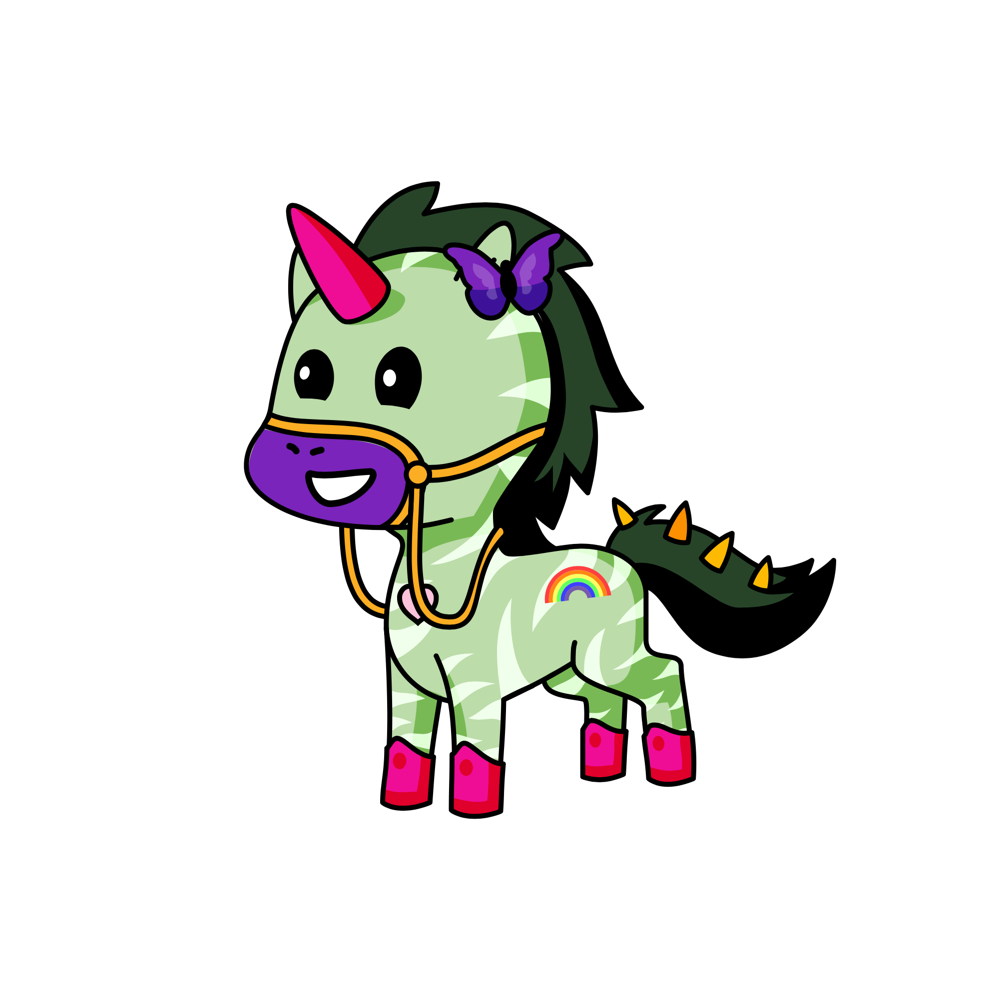 Night time star, the unicorn