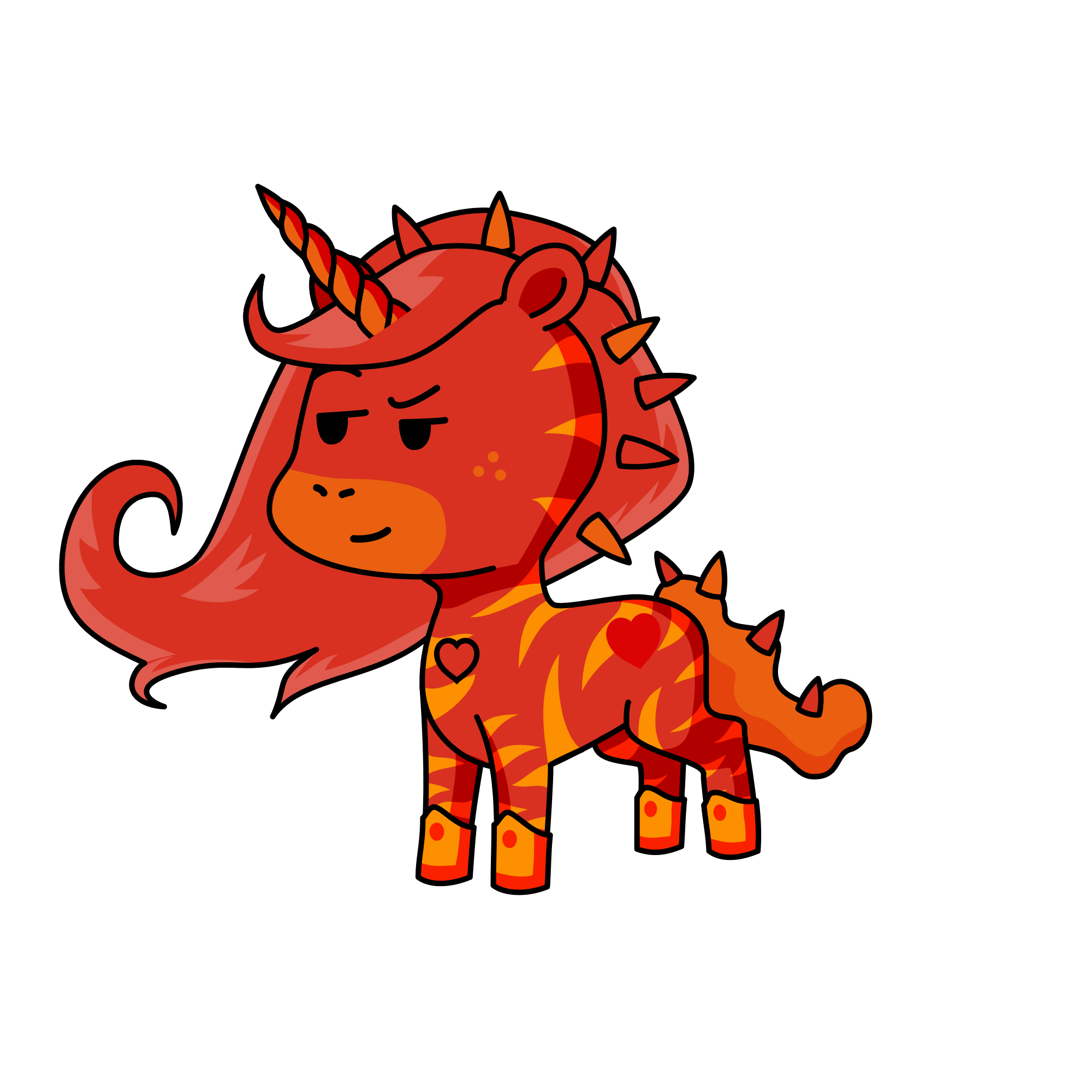 Scarlet, the unicorn