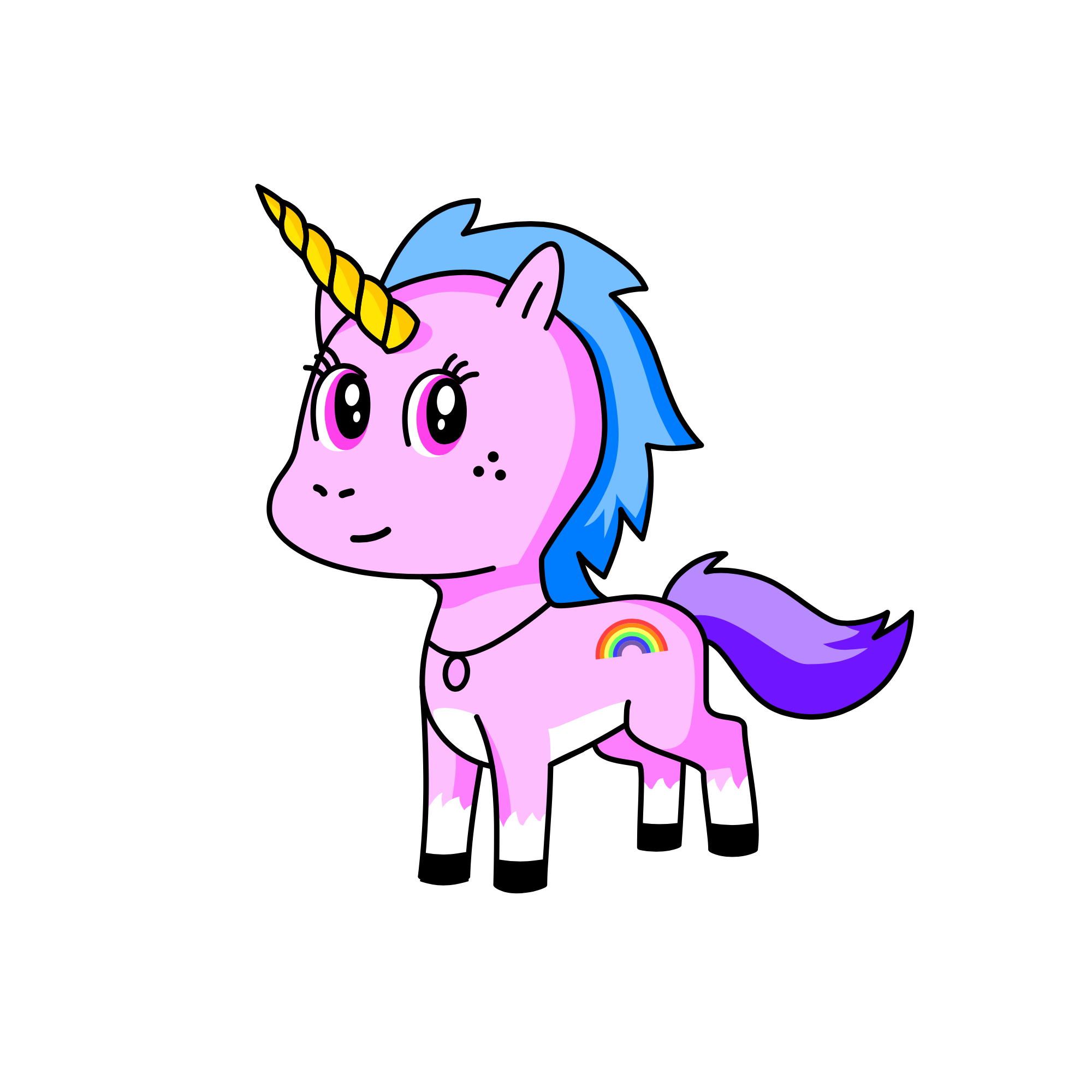 Crystal Rainbow, the unicorn