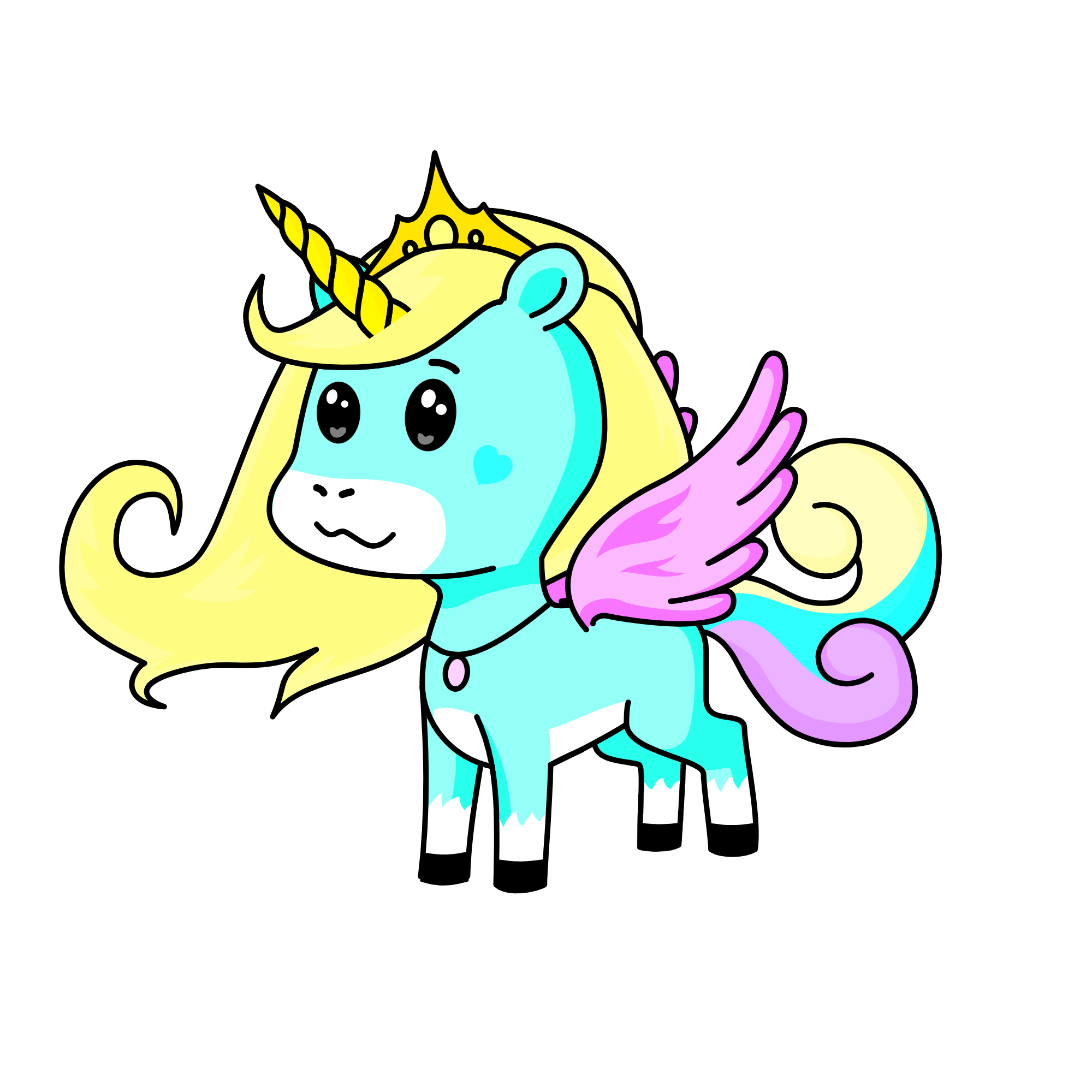fuzzyuni, the unicorn