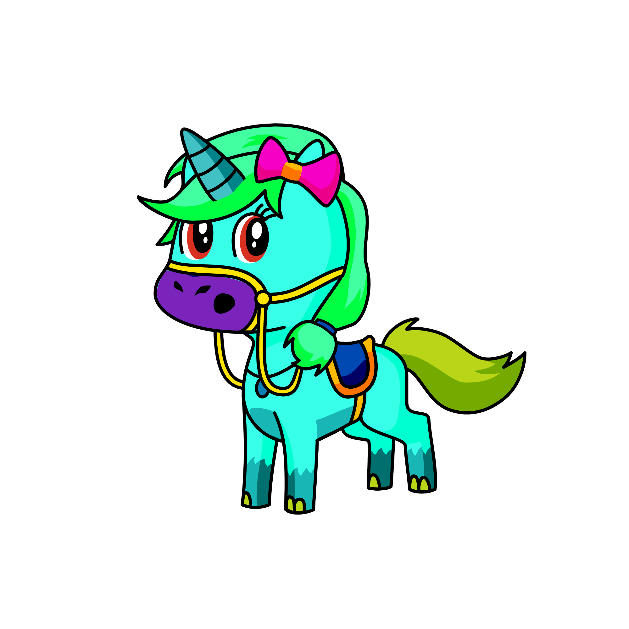 Minty, the unicorn