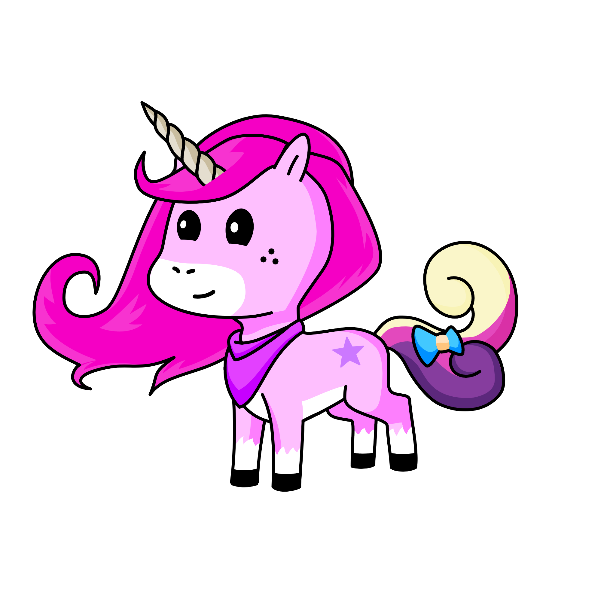 Pinky, the unicorn