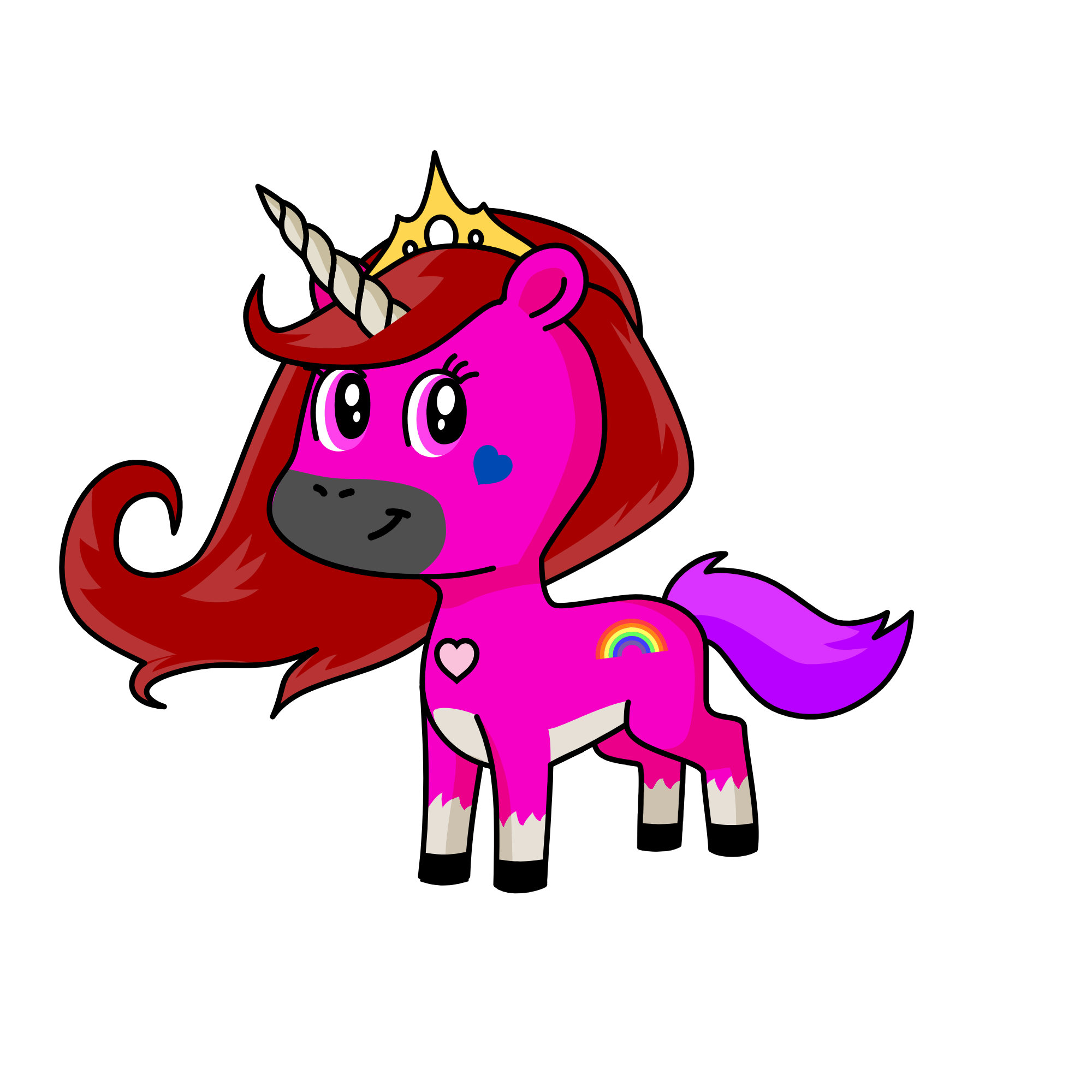 Princes Emilie, the unicorn
