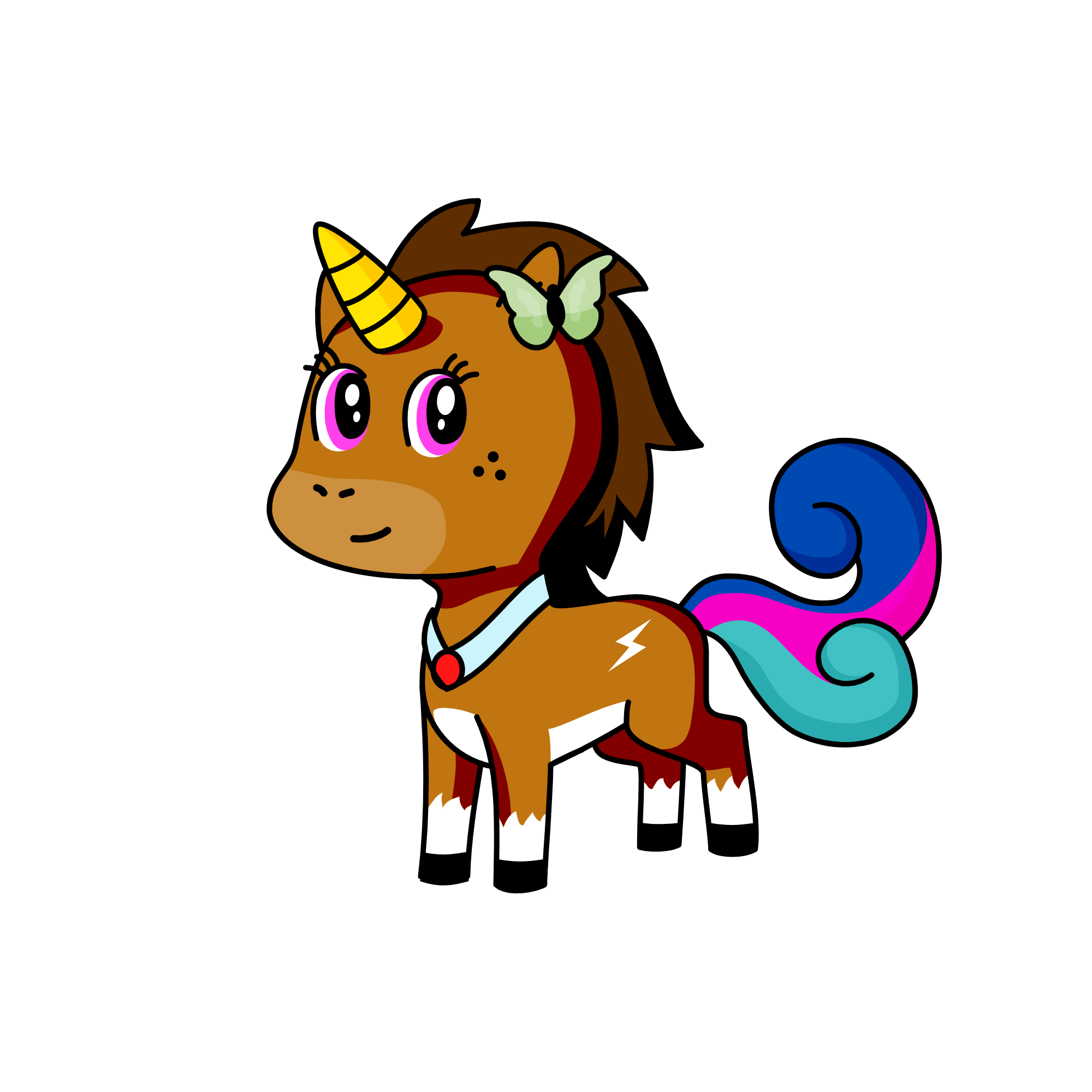 Brownie, the unicorn