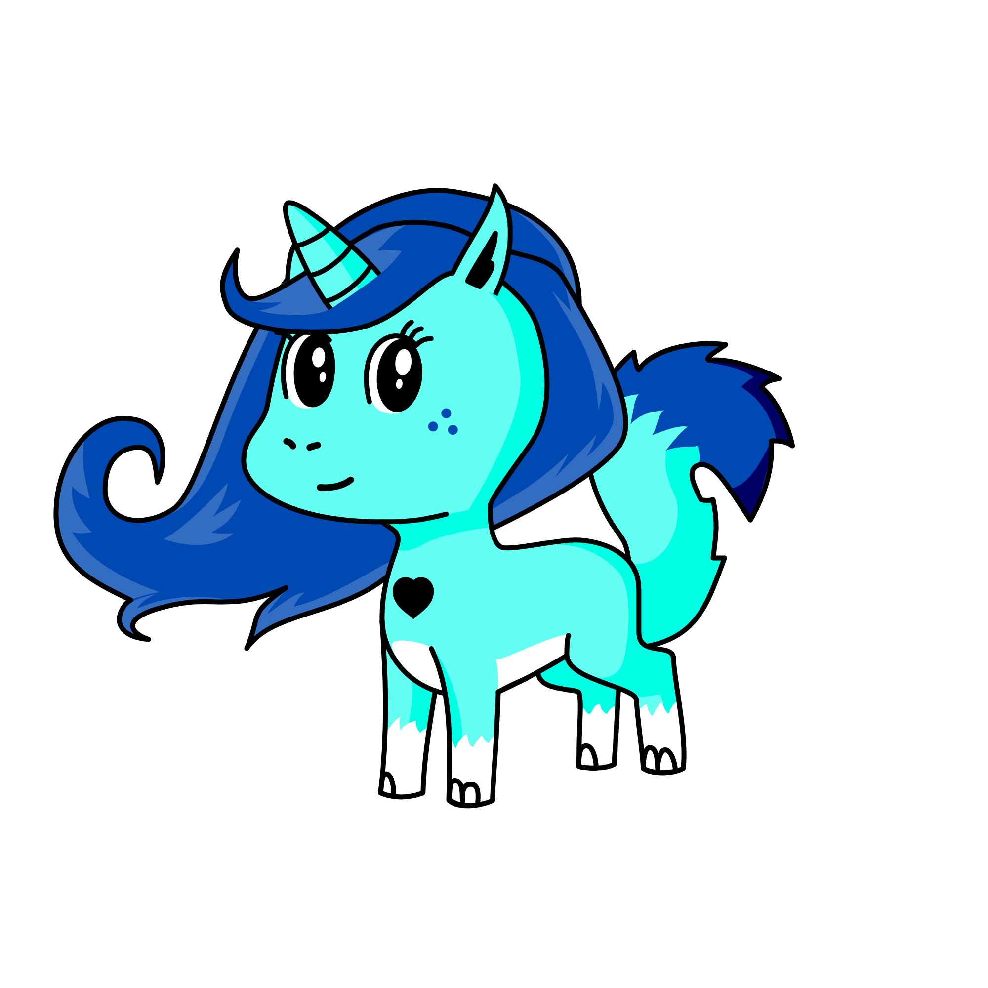 Frosty, the unicorn