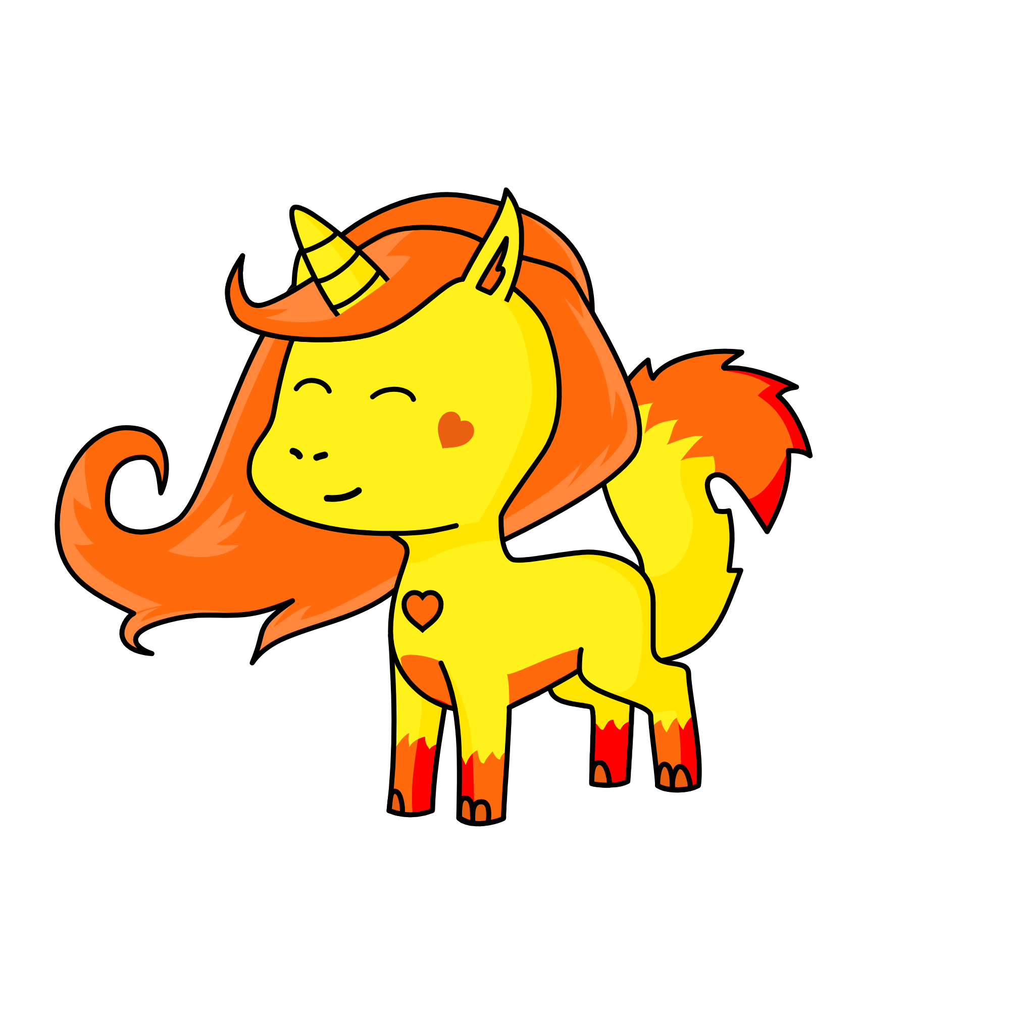 Sunny skys, the unicorn