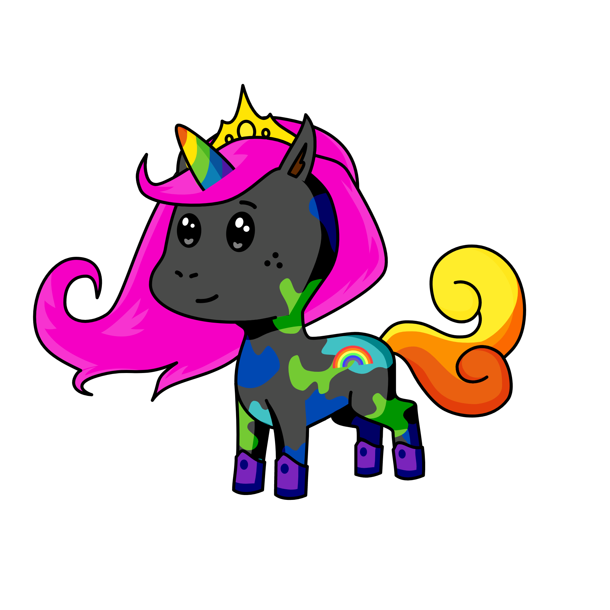 🌈Rainbow Queen🌈, the unicorn