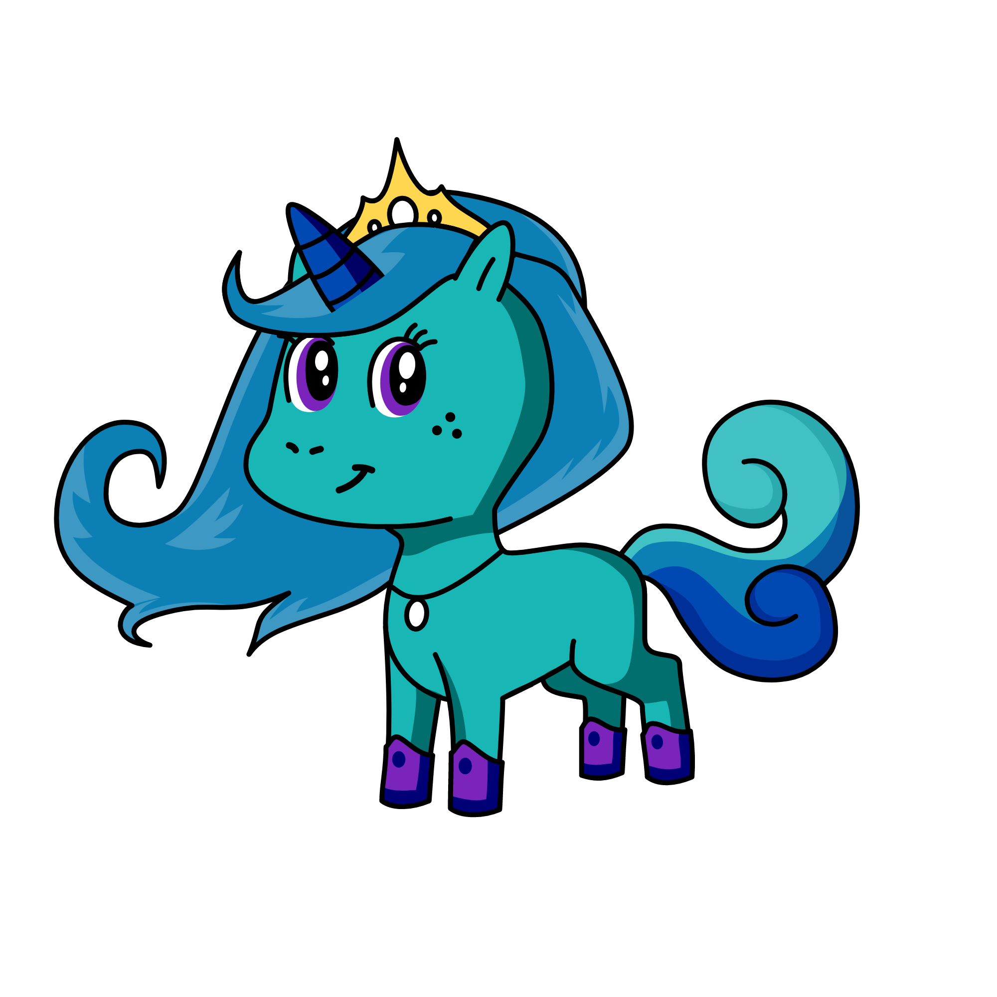 Princess Luna, the unicorn