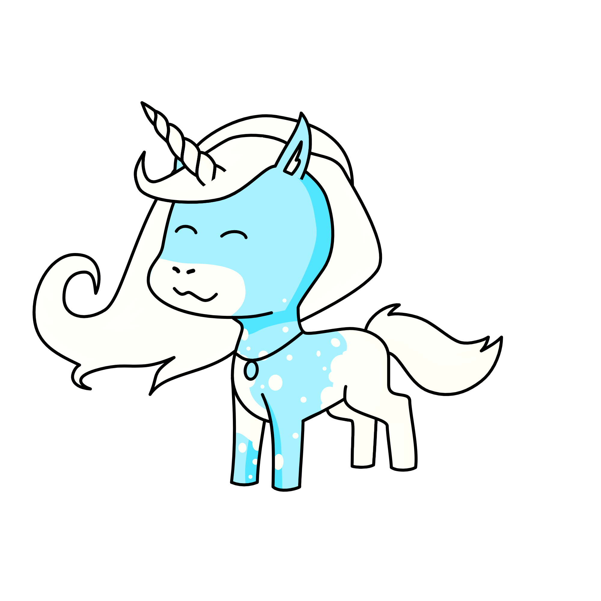 nube, the unicorn