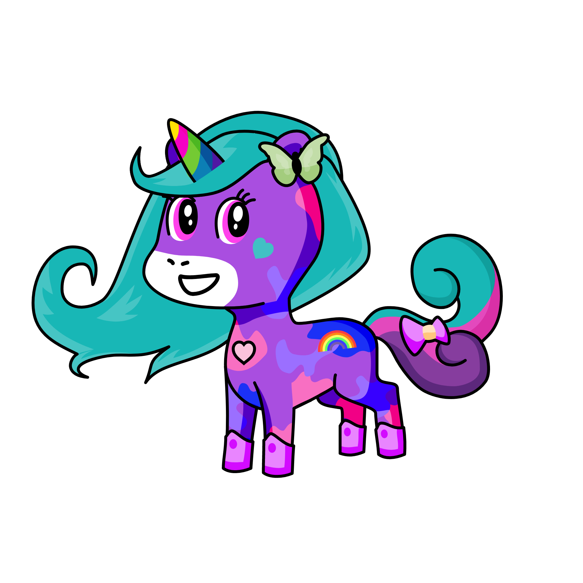 VIOLET, the unicorn