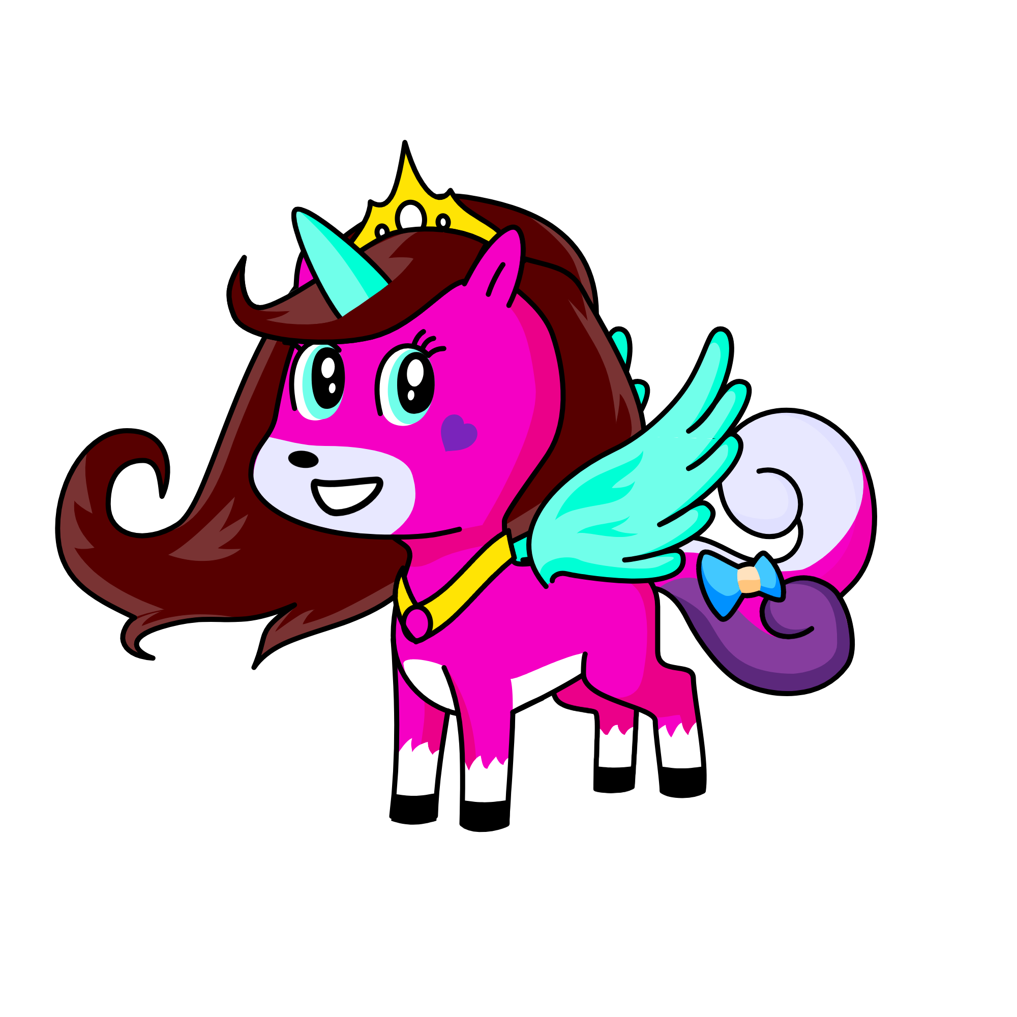 Cloudy, the unicorn