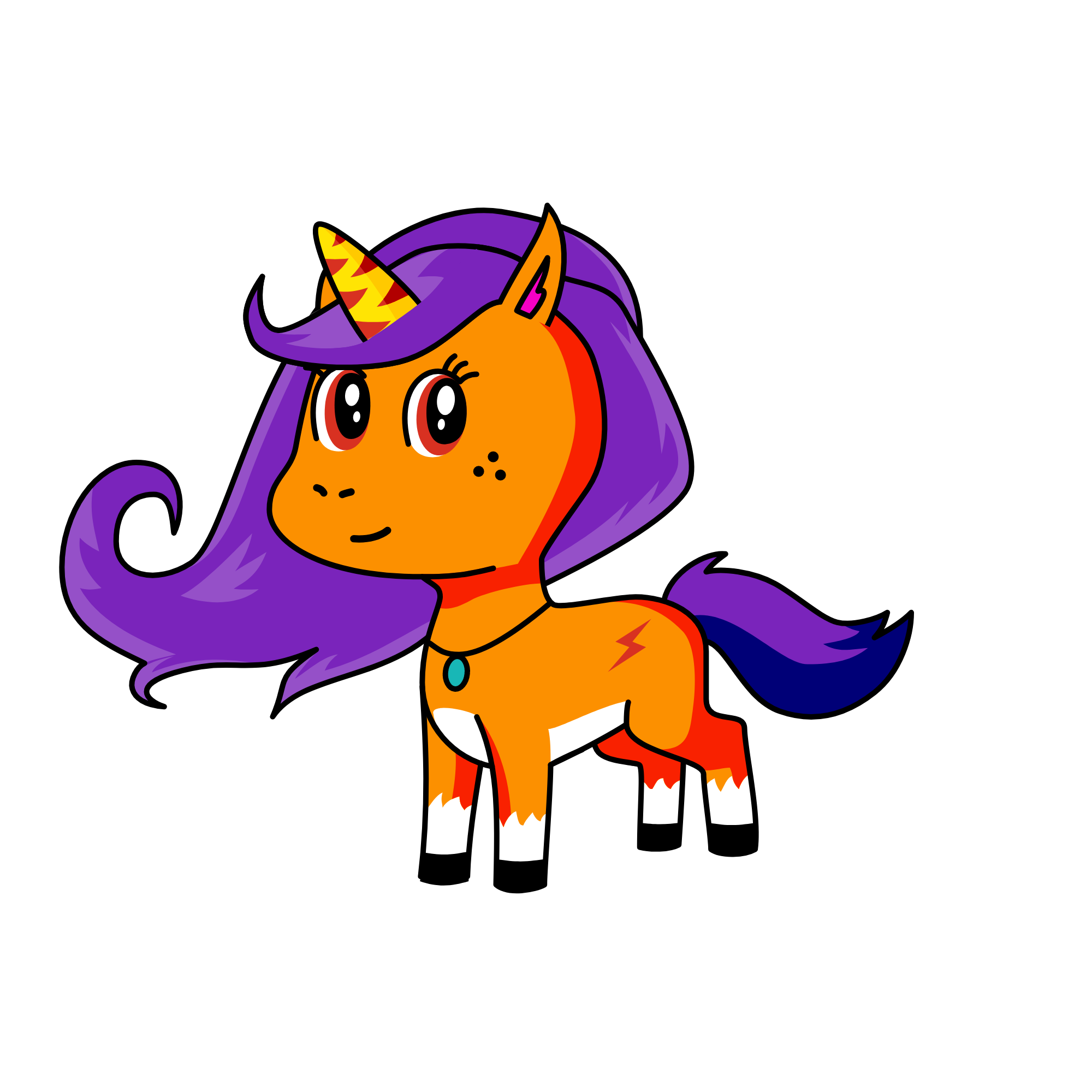 Sandy, the unicorn