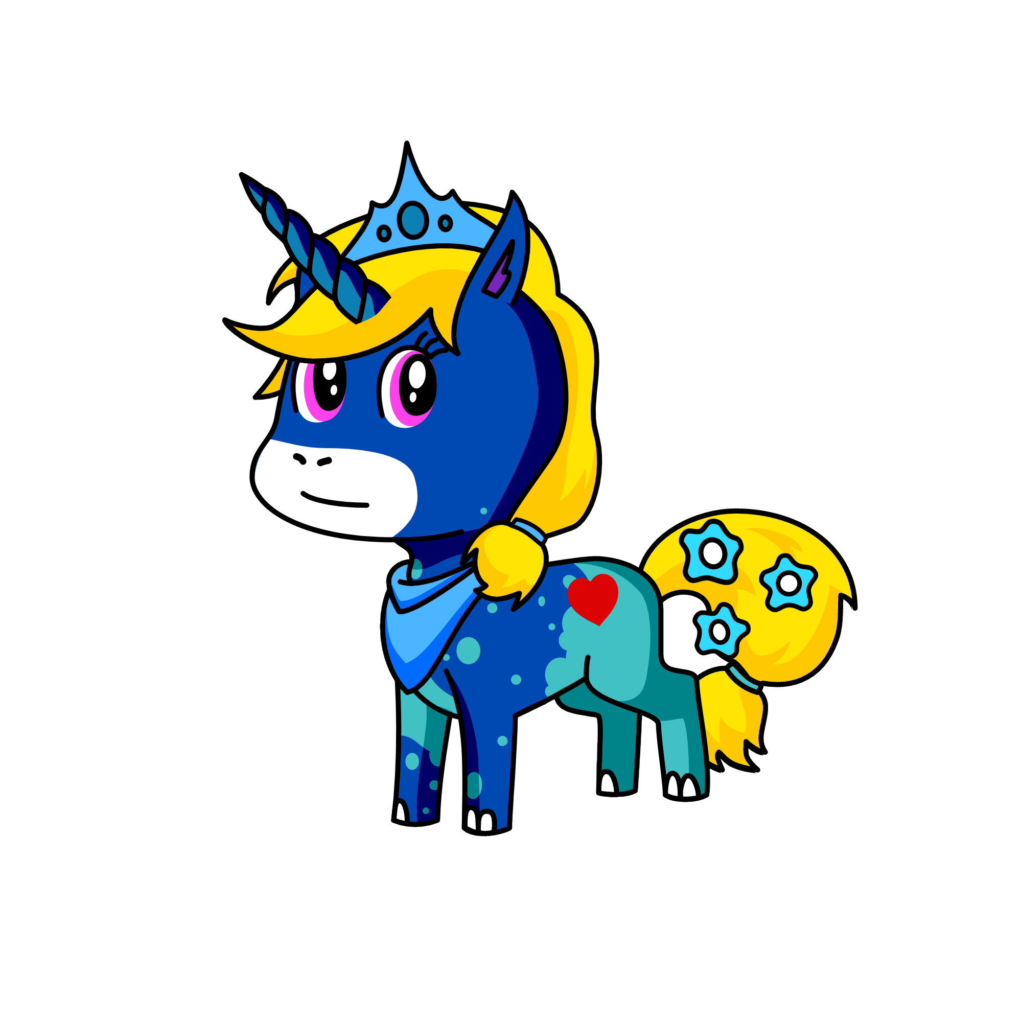 blueberry, the unicorn